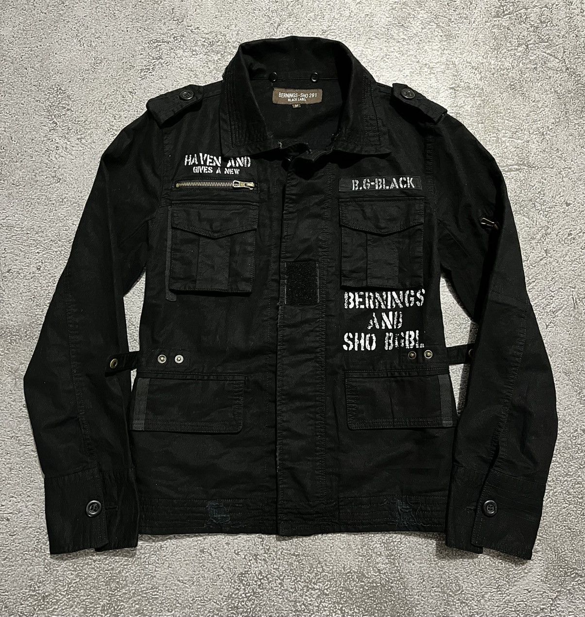 BERNINGS SHO Bernings Sho Black Label Distressed Jacket Size US M / EU 48-50 / 2 - 1 Thumbnail