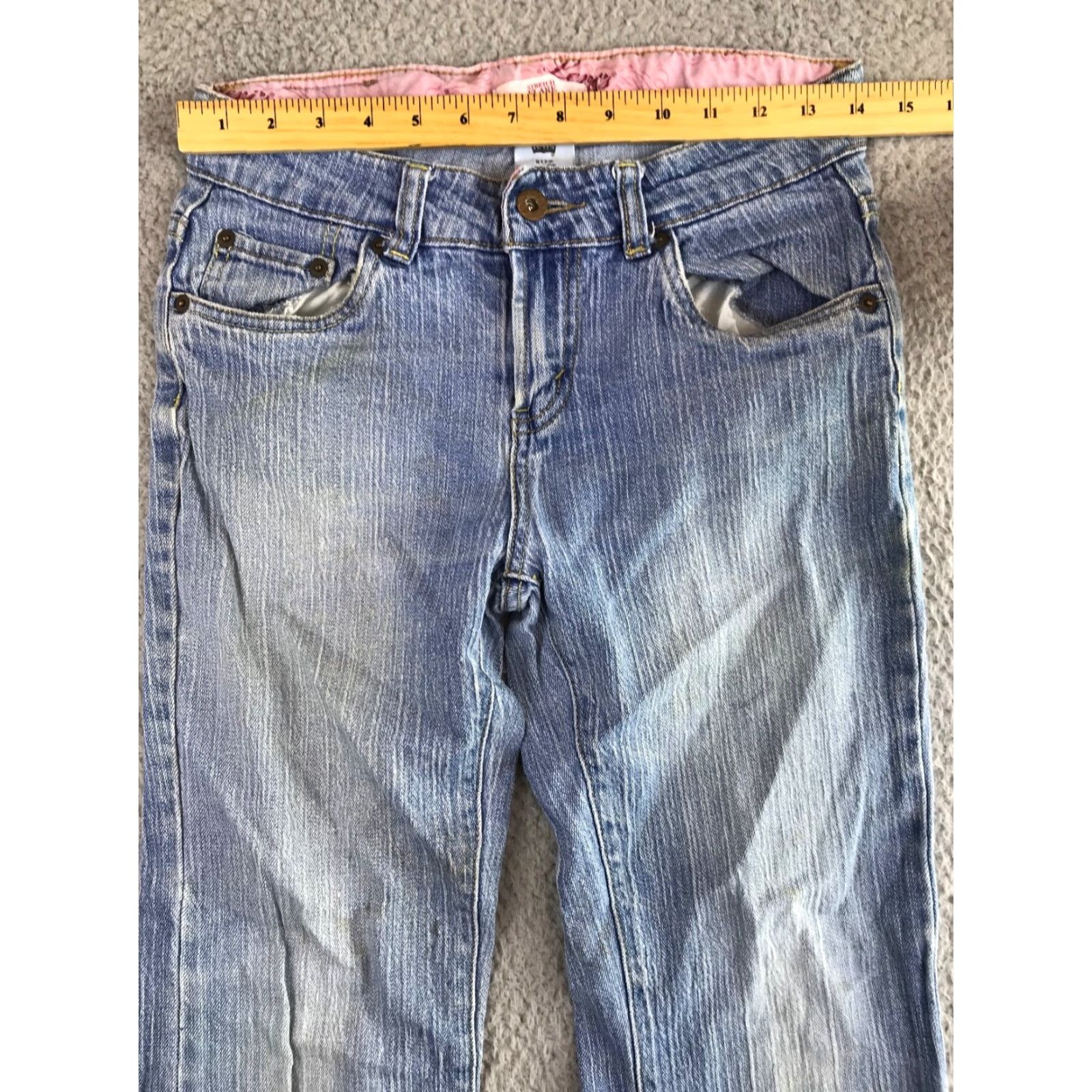 Levi's Levi's 517 Jeans Juniors 12.5 Blue Denim Flare Low Rise Pockets Logo Stretch Jeans | Levi's 500 Series Size 34" / US 12 / IT 48 - 2 Thumbnail