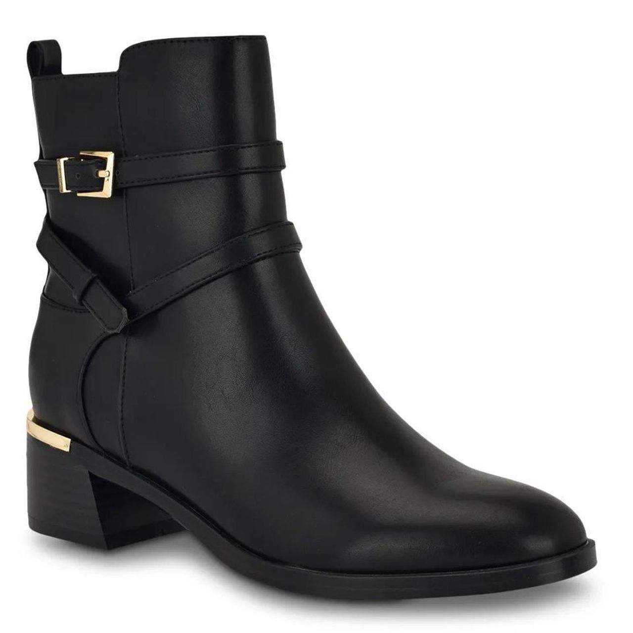 Calvin Klein Calvin Klein Women Jasen Block Heel Almond Toe Dress Booties Size US 7.5 / IT 37.5 - 4 Thumbnail