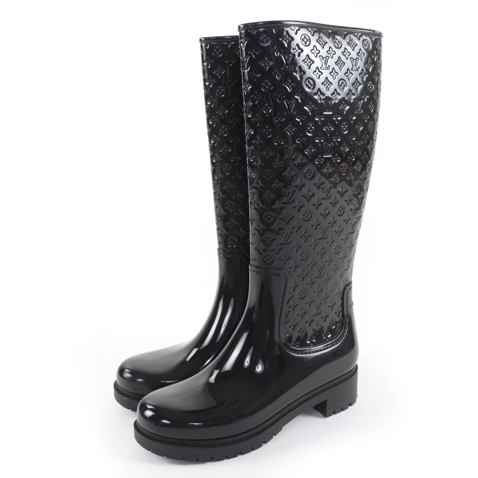 Louis Vuitton Louis Vuitton Louis Vuitton Monogram Rubber Boots Plastic / Synthetic Shoes DUTY FREE for USA Size ONE SIZE - 1 Thumbnail
