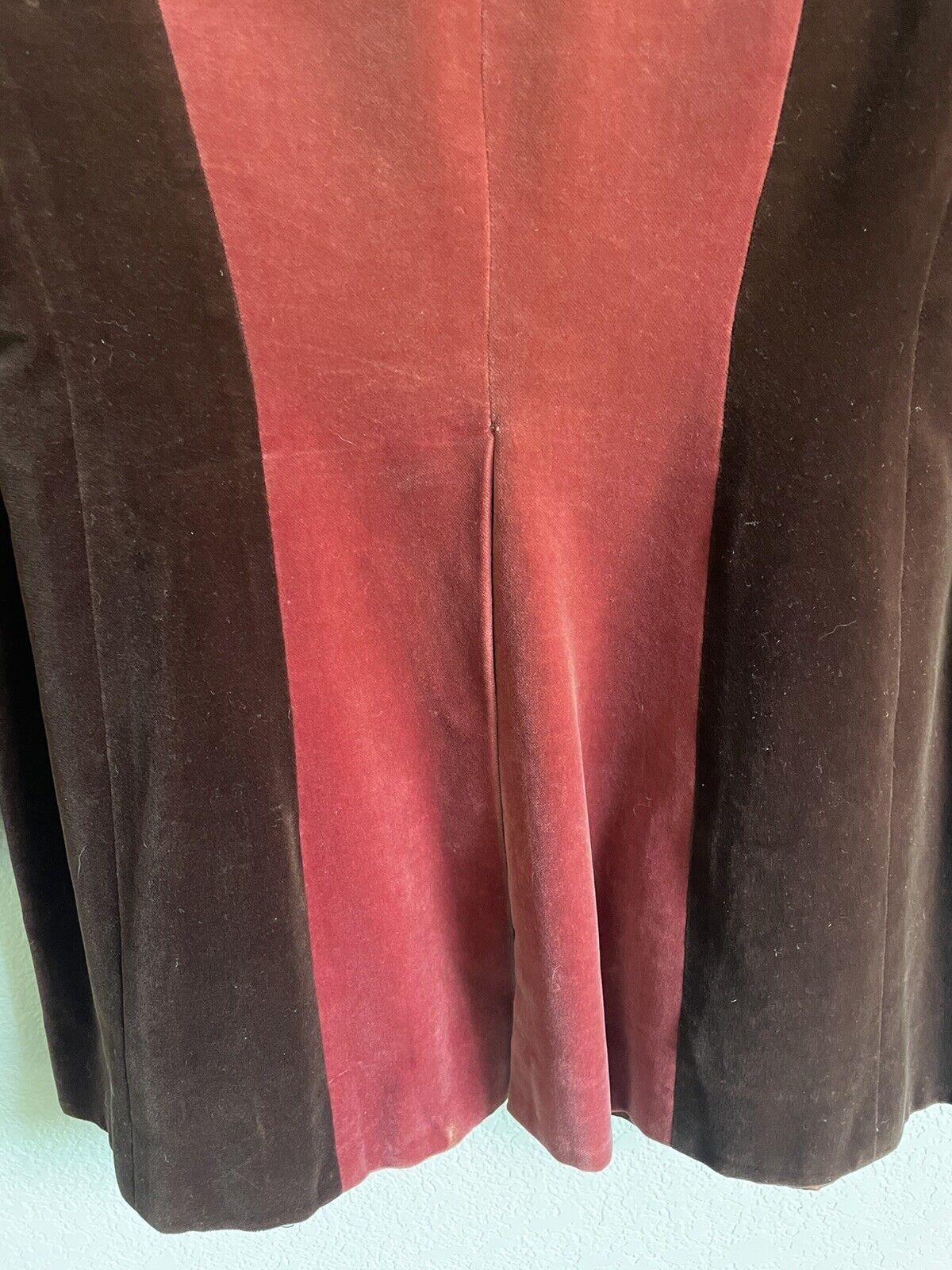 Velvet GRANNY TAKES A TRIP VELVET JACKET 1970’s MAROON ROCK STAR Size 34R - 2 Thumbnail