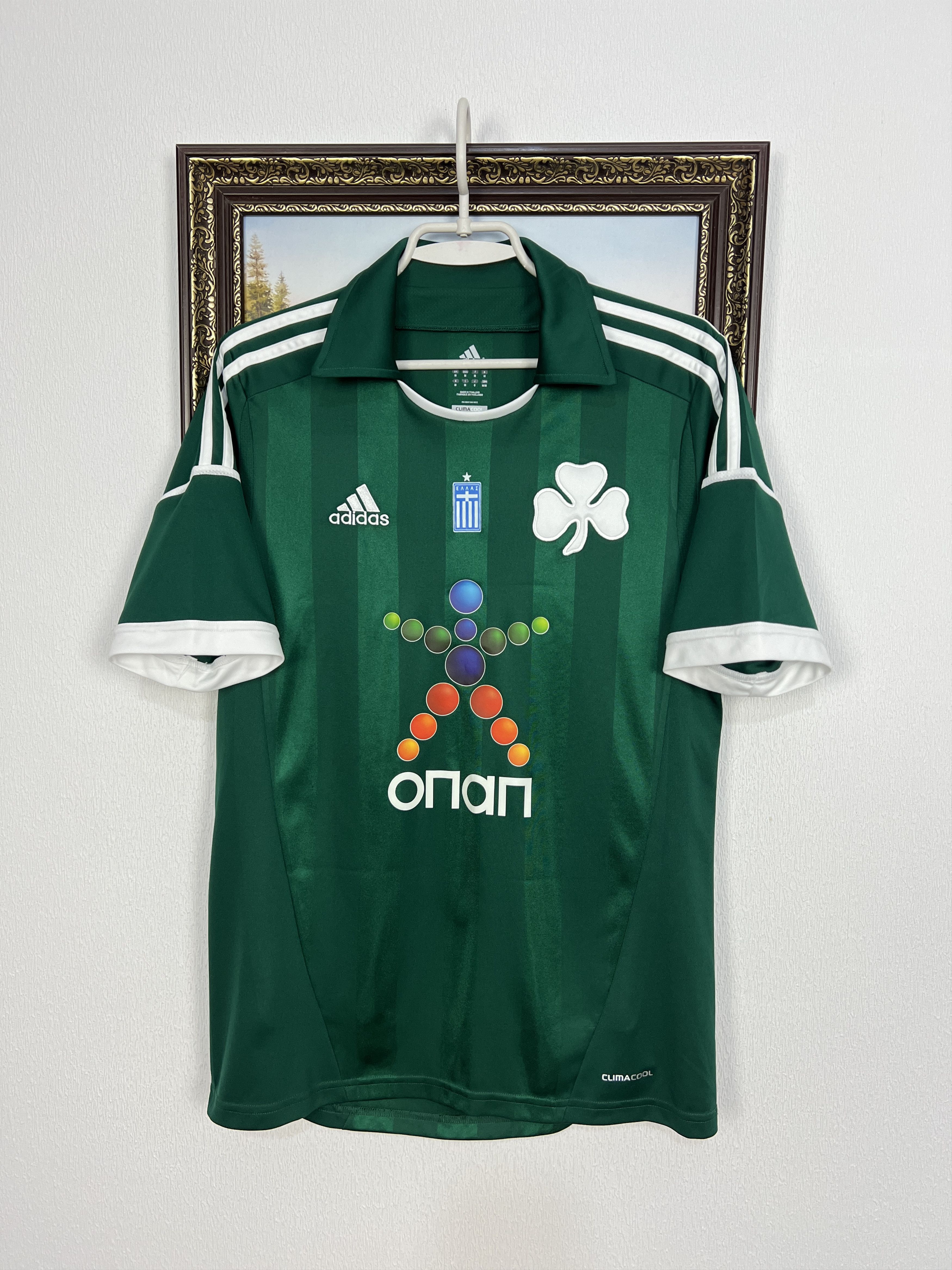 Adidas Panathinaikos Home football shirt 2011 Soccer Adidas Jersey Size US M / EU 48-50 / 2 - 1 Thumbnail