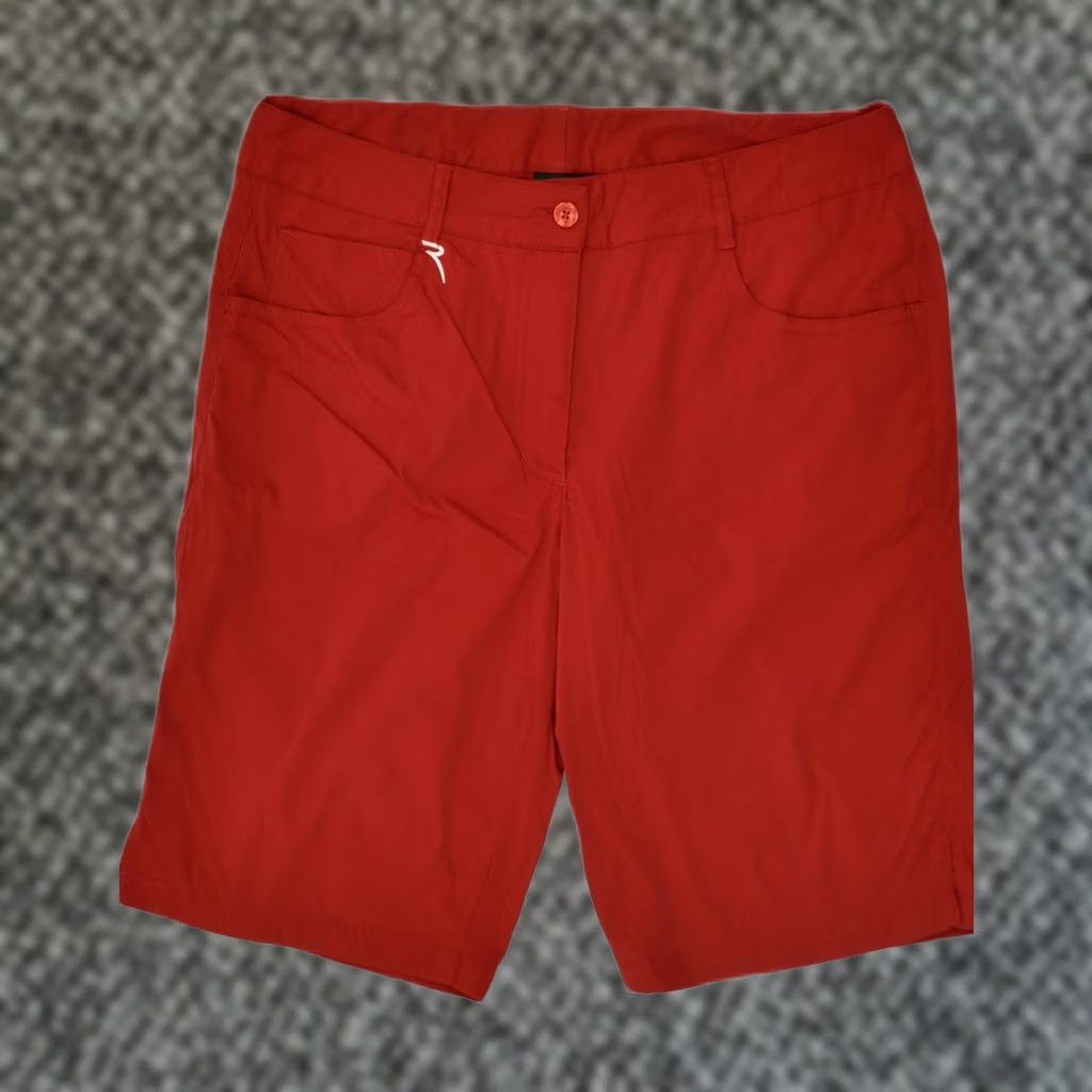 Vintage CHERVO Womens Casual Shorts Red Size Large W32 IT 46 Size 36" / US 14 / IT 50 - 1 Thumbnail