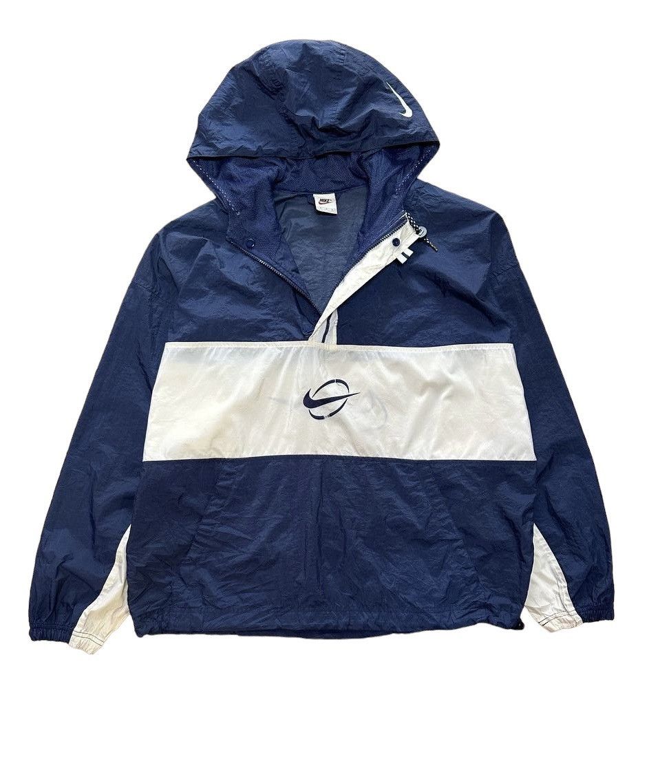image of VTG Nike Swoosh Two Tone in Blue, Men's (Size Medium)
