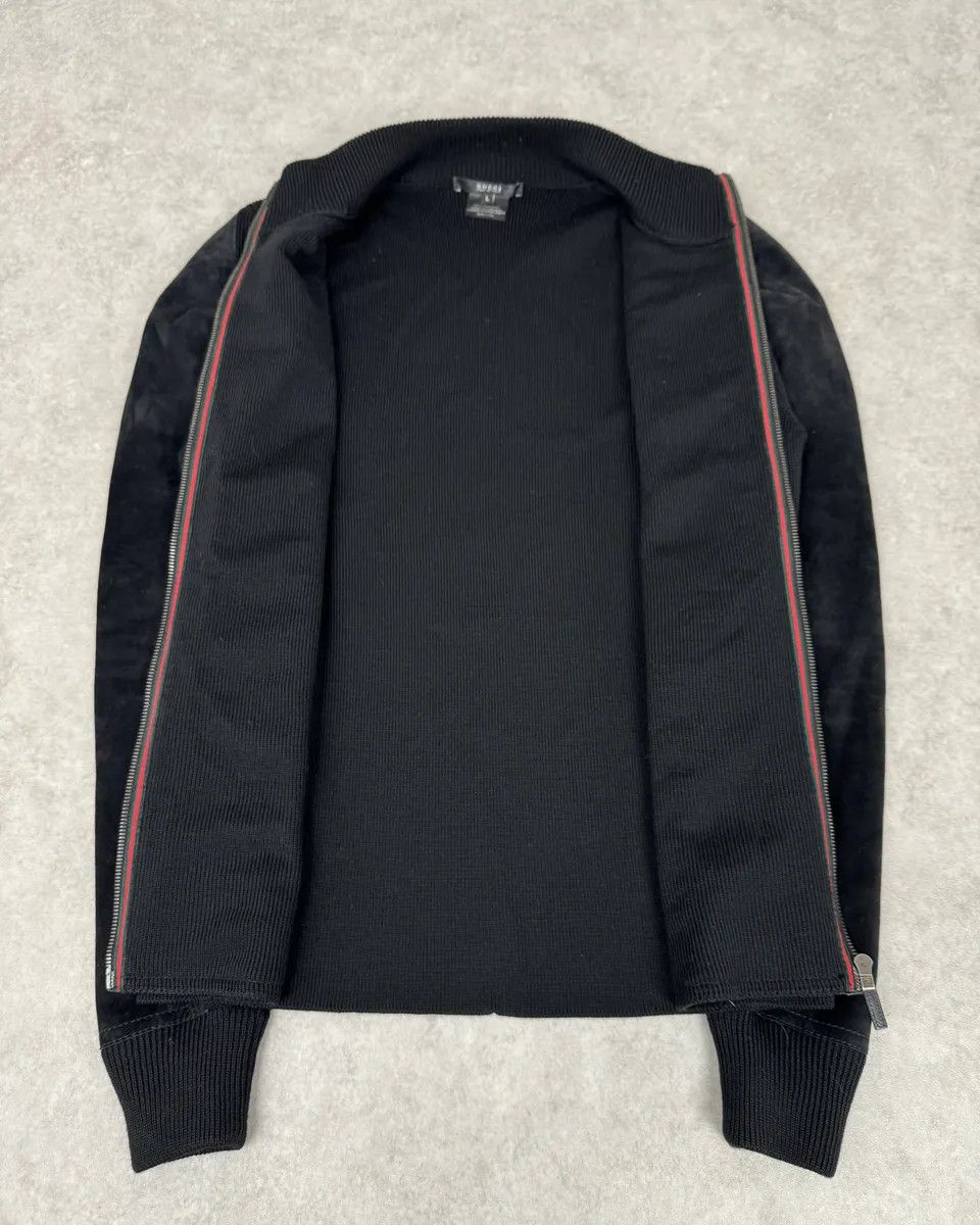 Gucci AW2003 Gucci Wool & Suede Hybrid Black Leather Jacket by Tom Ford Size US M / EU 48-50 / 2 - 9 Thumbnail