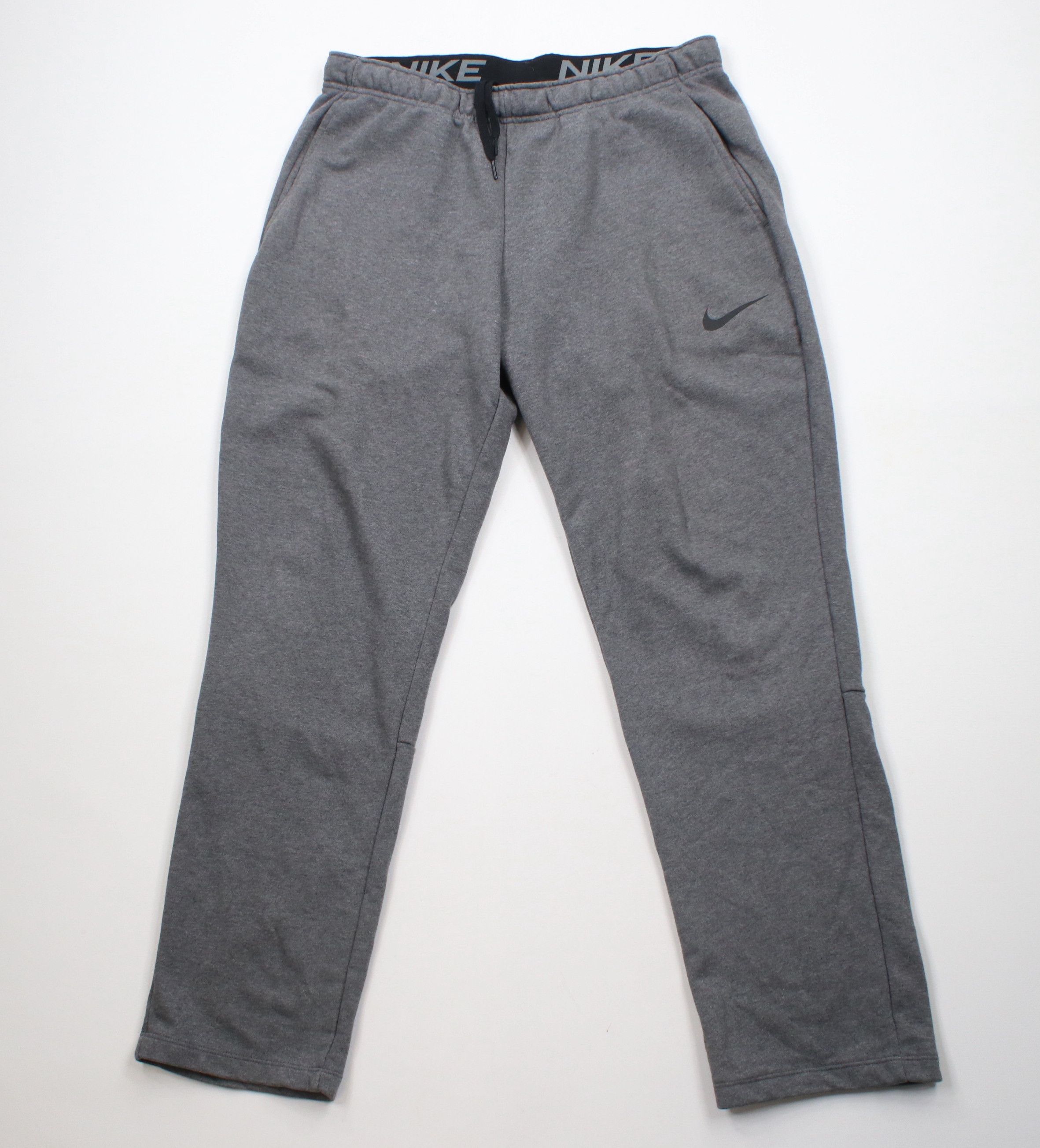 Nike × Vintage Vintage Y2K Nike Big Swoosh Flared Sweatpants Pants Gray Size US 36 / EU 52 - 1 Thumbnail