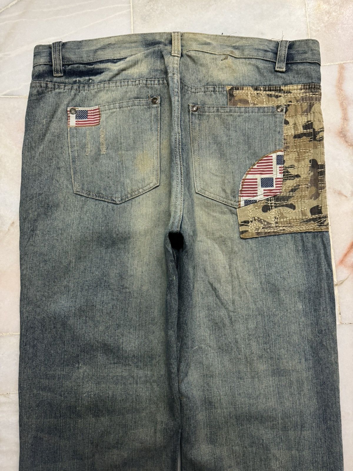 Tornado Mart ❗️BIG SIZE❗️GRUNGE APACHE VINTAGE & DENIM GS-115 MUDMAX CRAZY Size US 39 - 21 Thumbnail