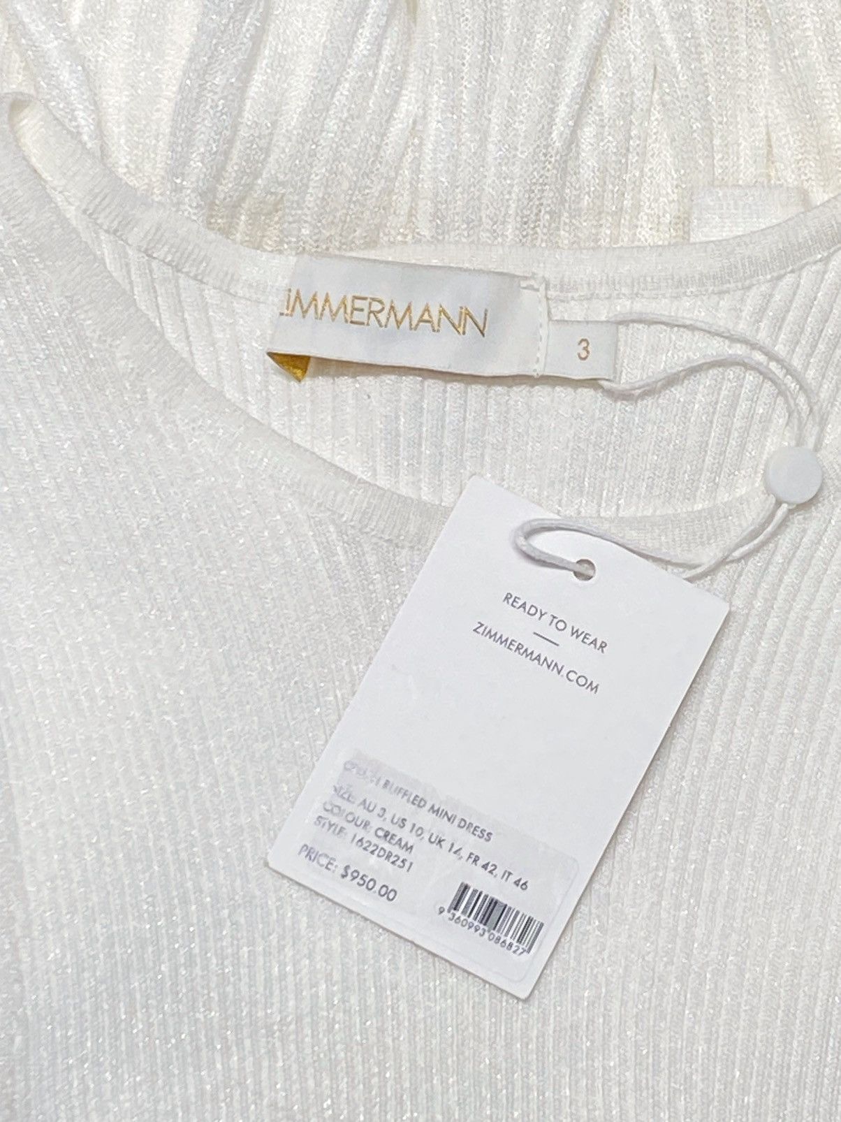 Zimmermann Zimmermann Crush Ruffled tiered minidress size 3/us size 10 Size L / US 10 / IT 46 - 9 Thumbnail
