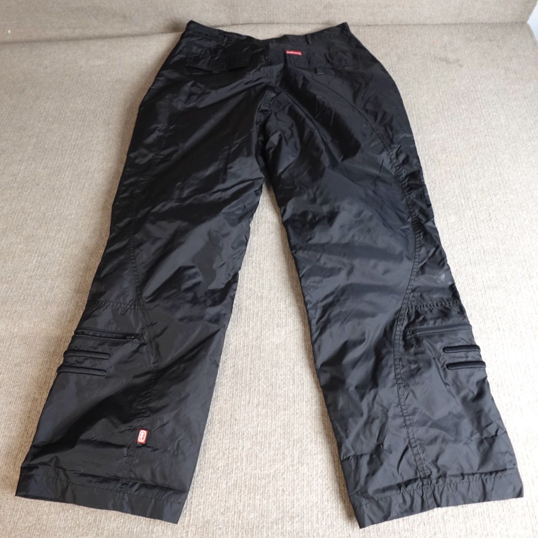 Ecko Unltd. VINTAGE Ecko Unltd. Pants Mens 30 Black Nylon Marvel 2000 Y2K Wide Leg Track Pants Straight Leg Regular Mens Black Nylon 30" Waist Vintage Size US 30 / EU 46 - 7 Thumbnail