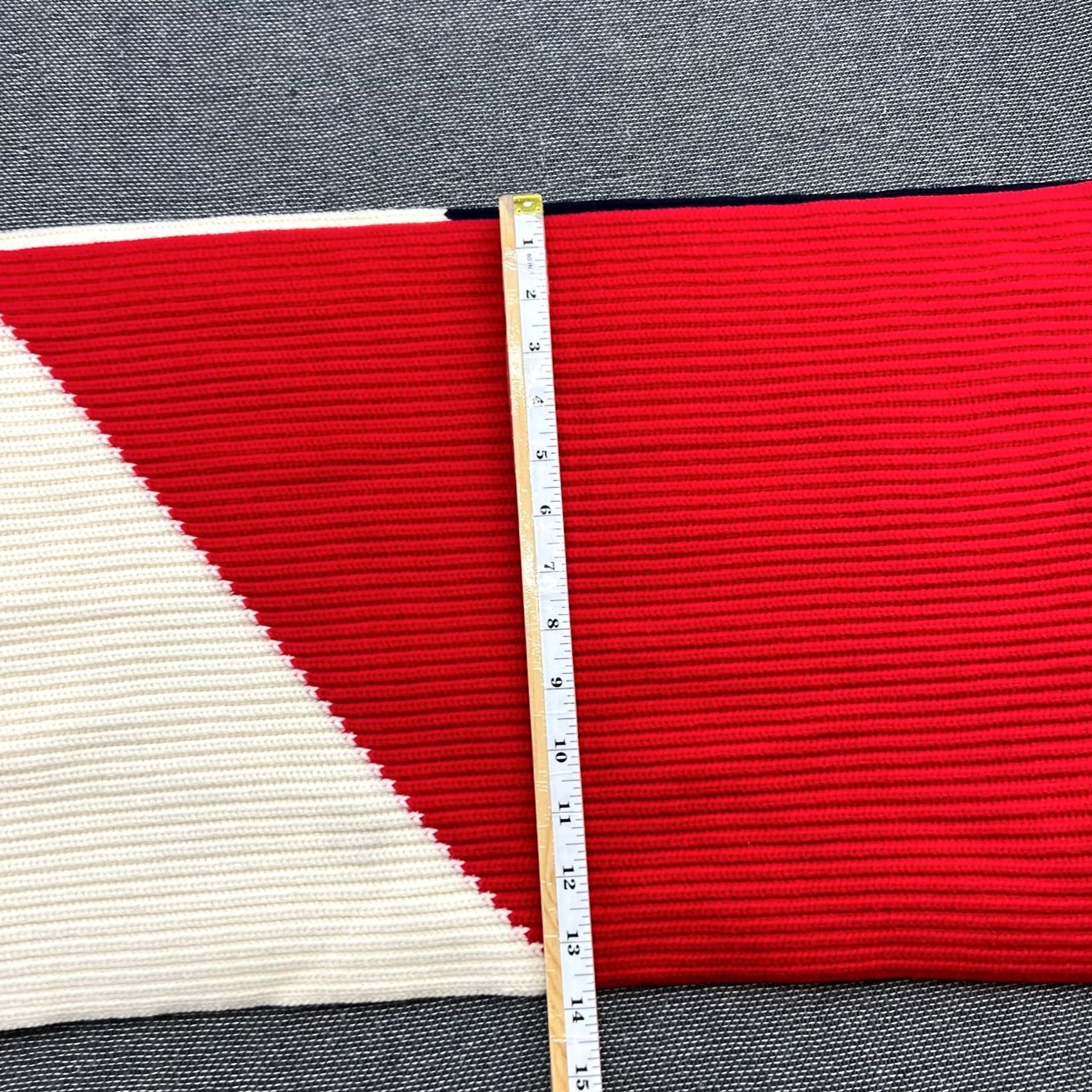 Lacoste LACOSTE France Olympic Games Tribute Scarf Limited Edition 100% Wool Crocodile • Unisex Wool Scarf • Multicolor Flag Theme • 70 Inches Size ONE SIZE - 7 Thumbnail