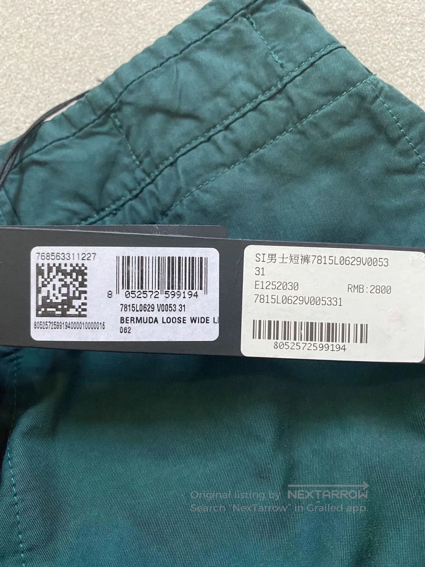 Stone Island stone island zipper canvas shorts in green. Size US 31 - 4 Thumbnail