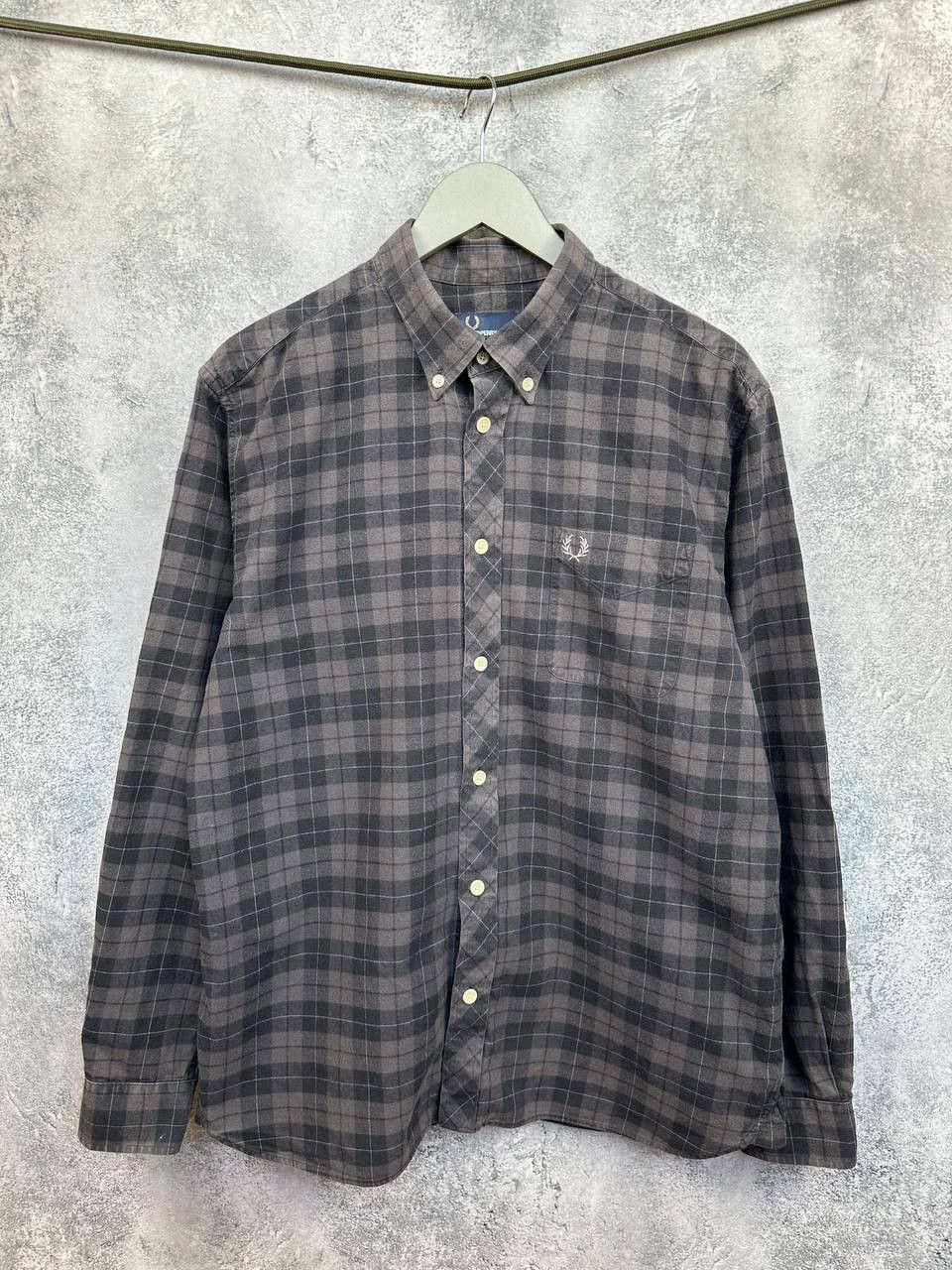 Fred Perry Fred Perry Plaid Shirt Button Up Vintage Check Brown LS Size US L / EU 52-54 / 3 - 1 Thumbnail