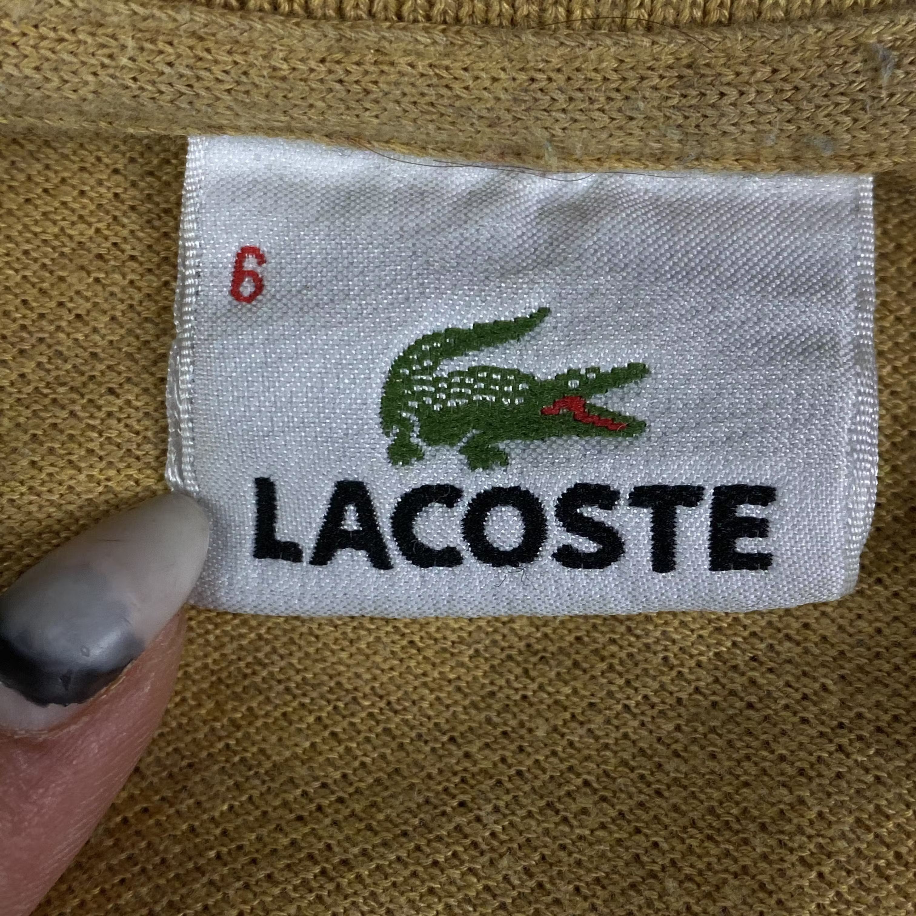 Lacoste × Vintage Men’s Polo T-Shirt Lacoste Vintage Size 6 XL Yellow Size US XL / EU 56 / 4 - 4 Thumbnail