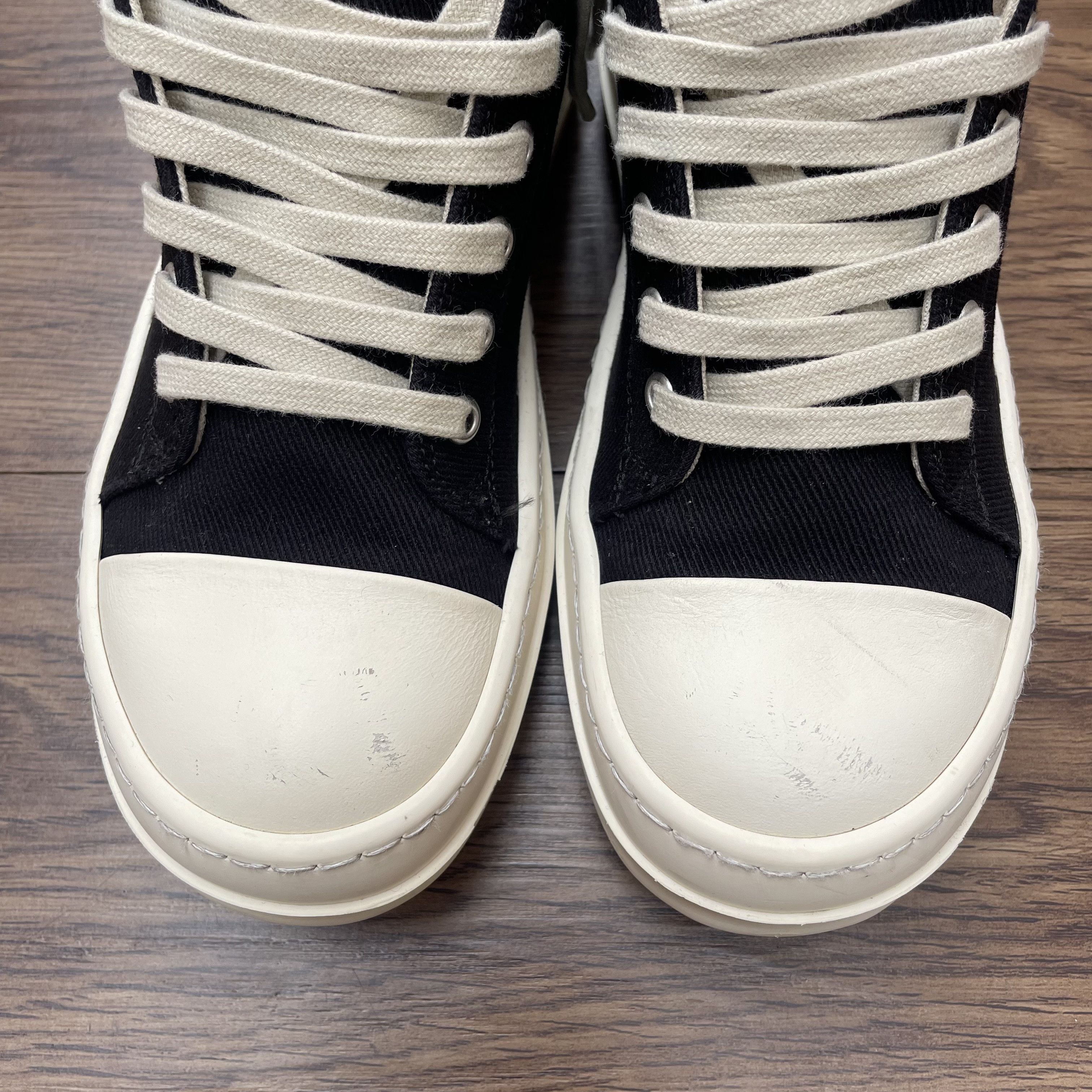 Rick Owens Drkshdw Rick Owens DRKSHDW License Plate Ramones Low Size US 6 / IT 36 - 23 Thumbnail