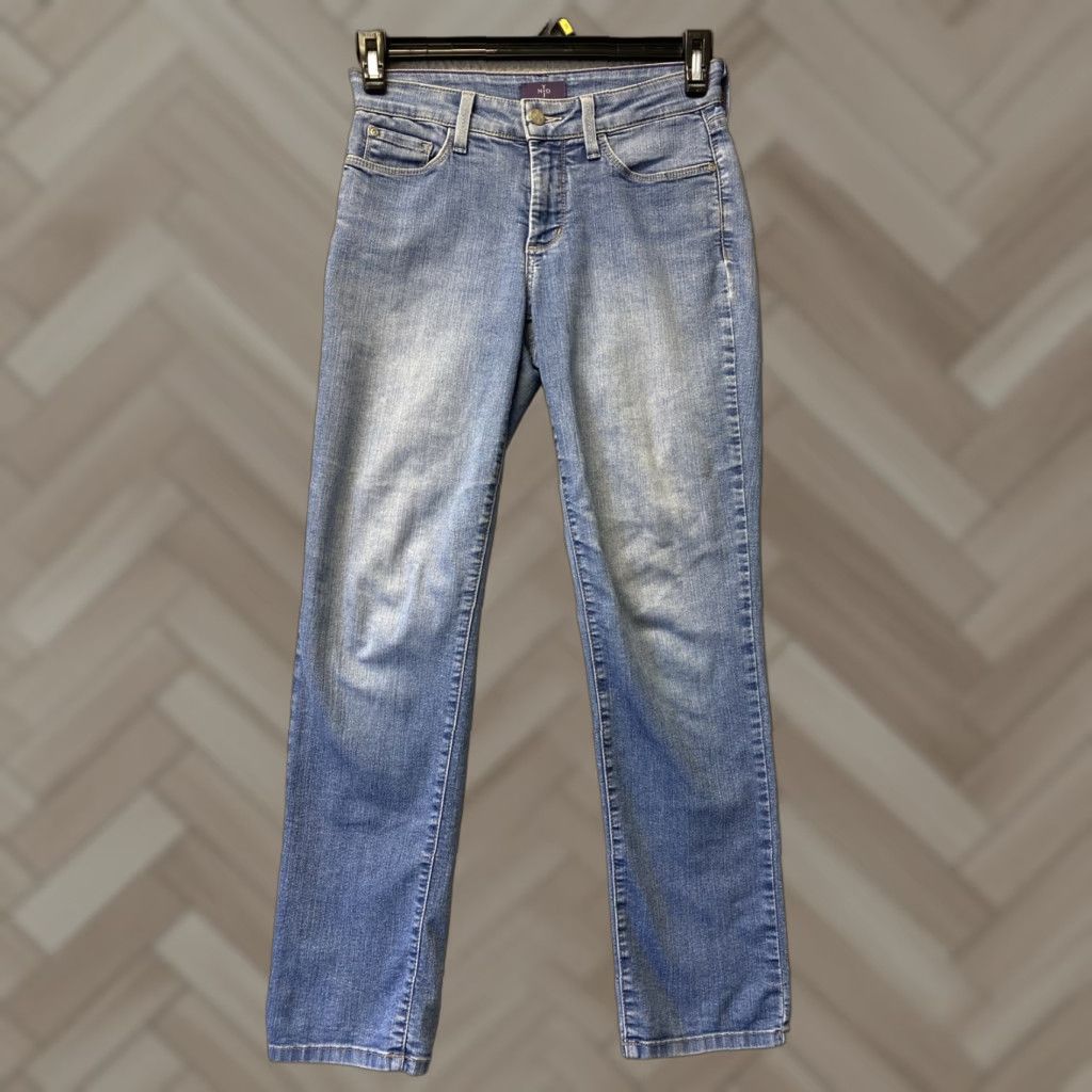 NYDJ NYDJ Women's Pants Jeans Size 0 Ankle Blue Straight Leg Size 25" / US 0 / IT 36 - 1 Thumbnail