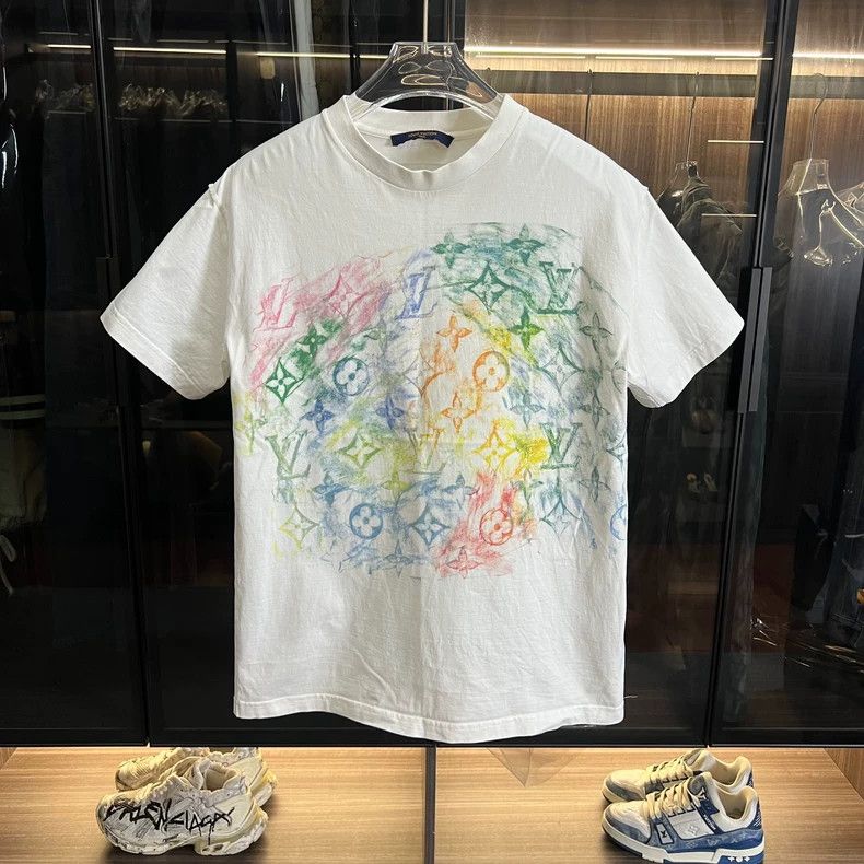 Louis Vuitton Louis Vuitton Colorful Print Short Sleeve T-Shirt- DMC Size US S / EU 44-46 / 1 - 1 Thumbnail