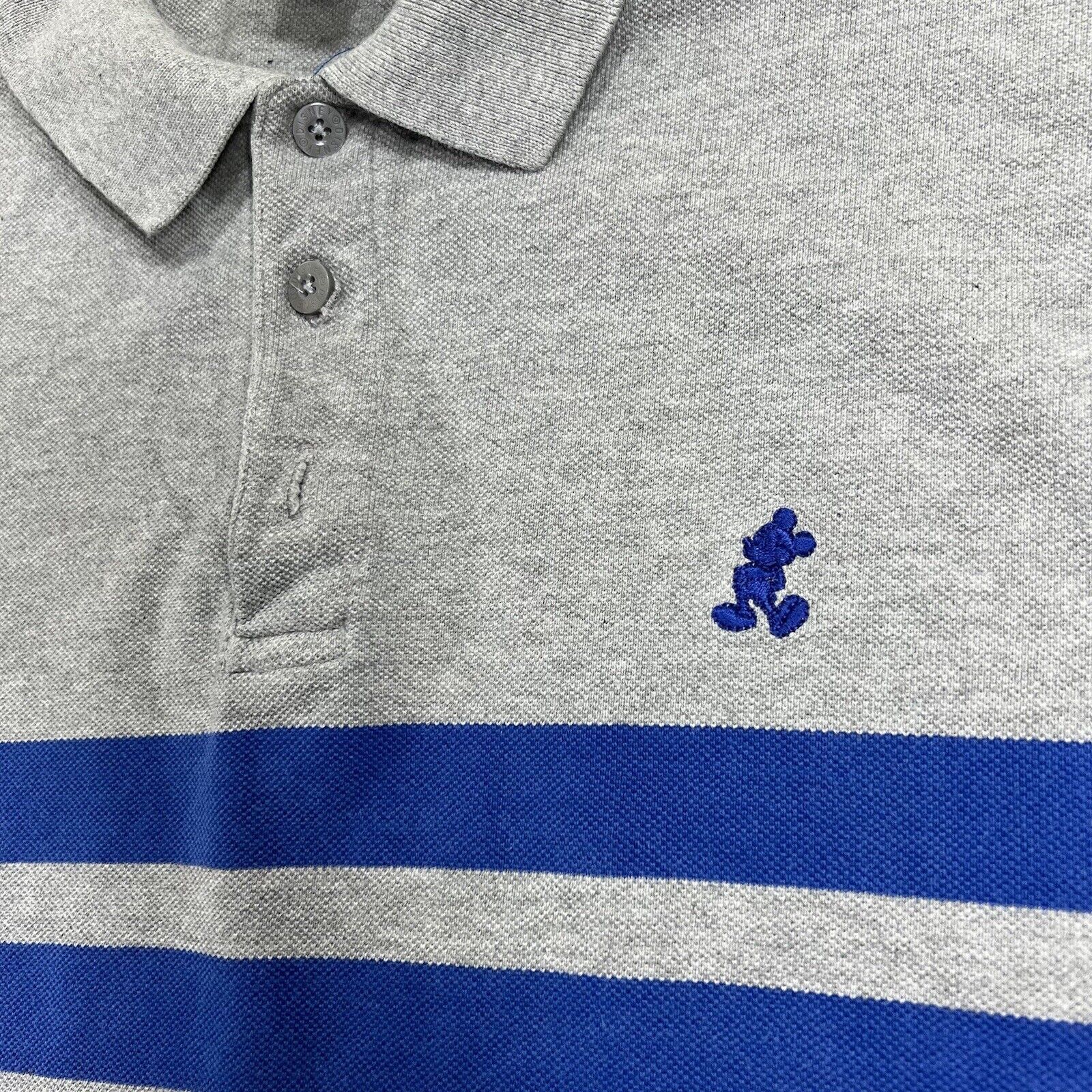 Disney Vintage Walt Disney World Gray Blue Mickey Mouse Polo Size US L / EU 52-54 / 3 - 2 Thumbnail