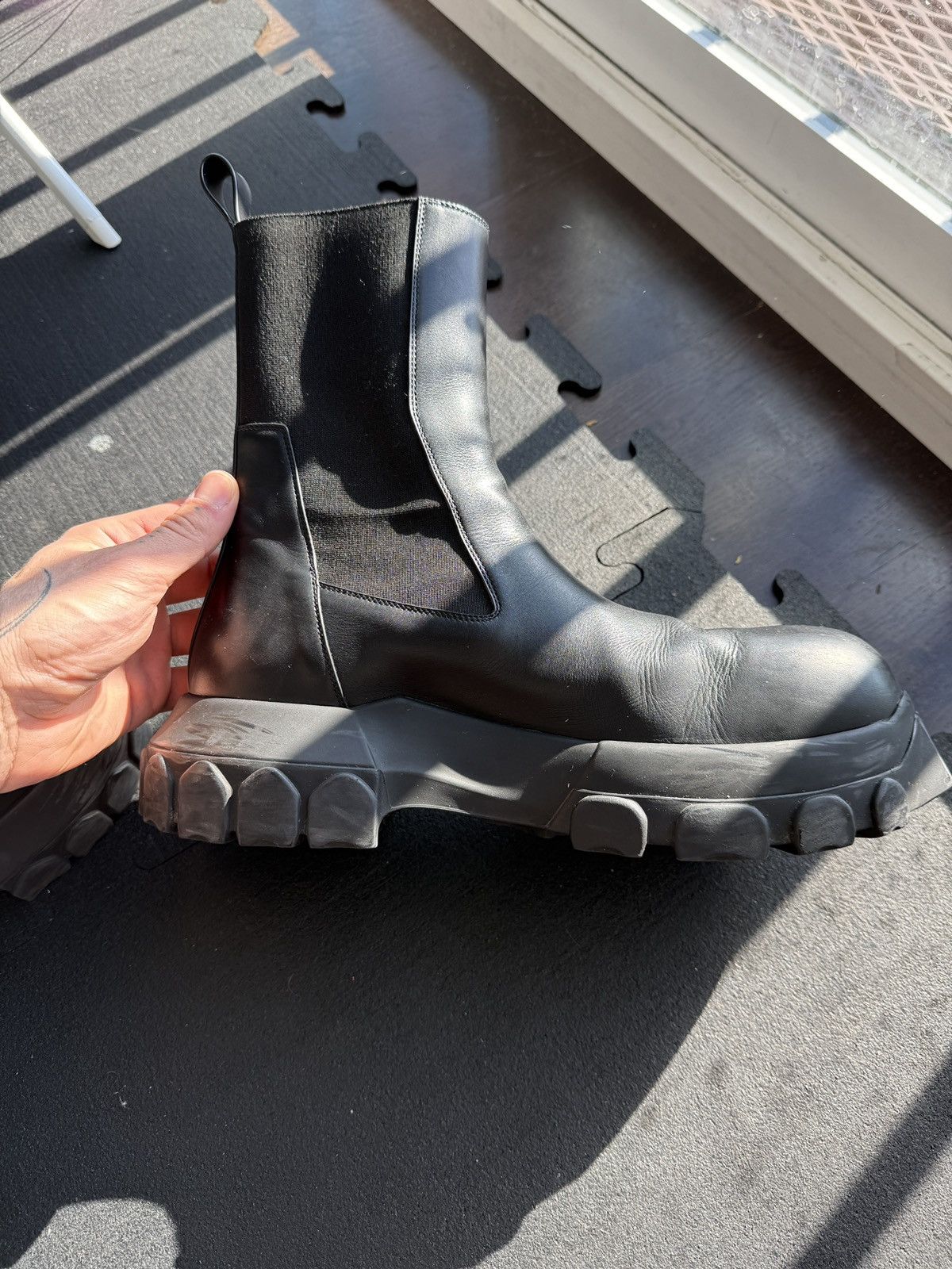 Rick Owens Rick Owen’s Bozo Beetle Tractor Boot Size US 12 / EU 45 - 5 Thumbnail