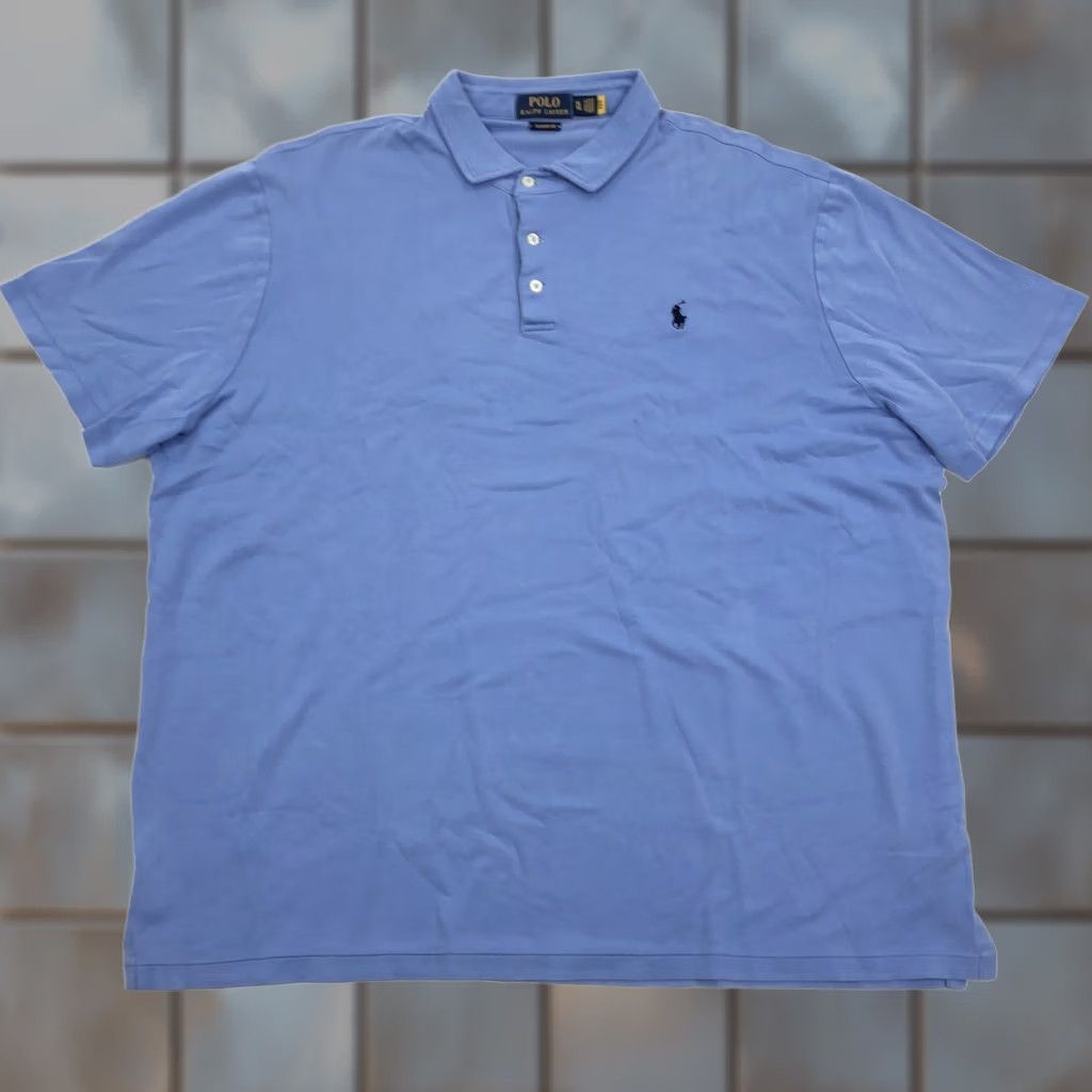 Polo Ralph Lauren Polo Ralph Lauren Polo Shirt Blue XL Short Sleeve Men Classic Fit Piqué Embroidered Logo Size US XL / EU 56 / 4 - 1 Thumbnail