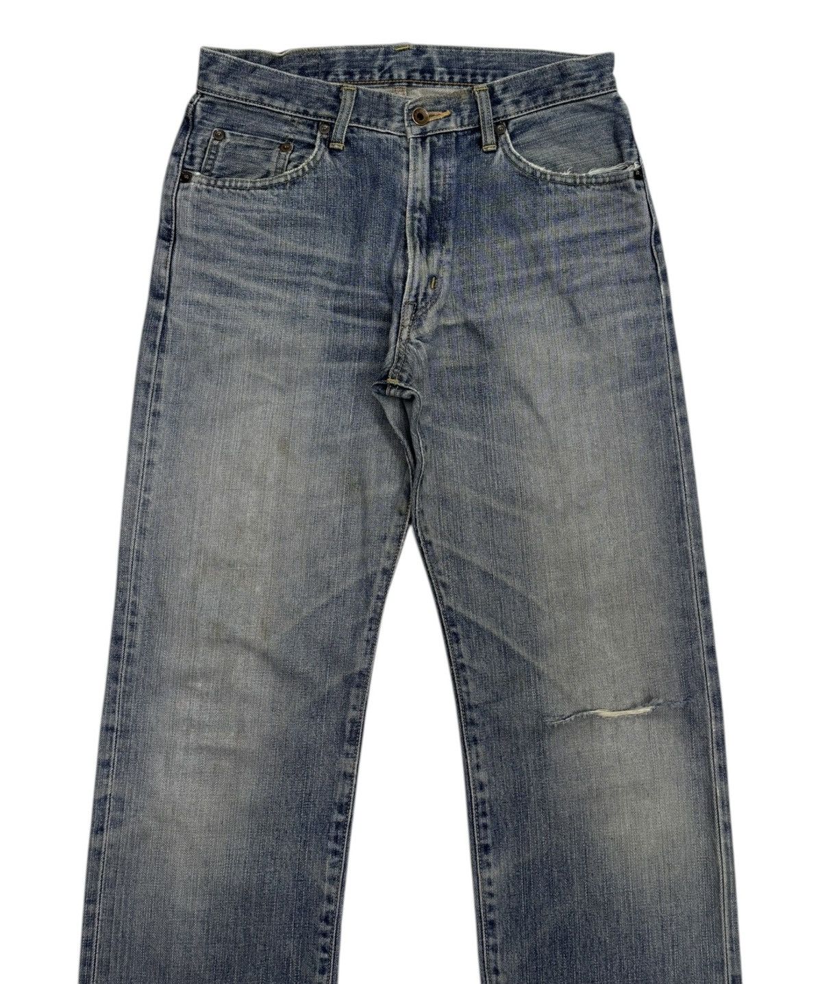 14th Addiction 🔥EDWIN 505xx SELVEDGE BAGGY DISTRESSED DENIM JEANS Size US 30 / EU 46 - 5 Thumbnail