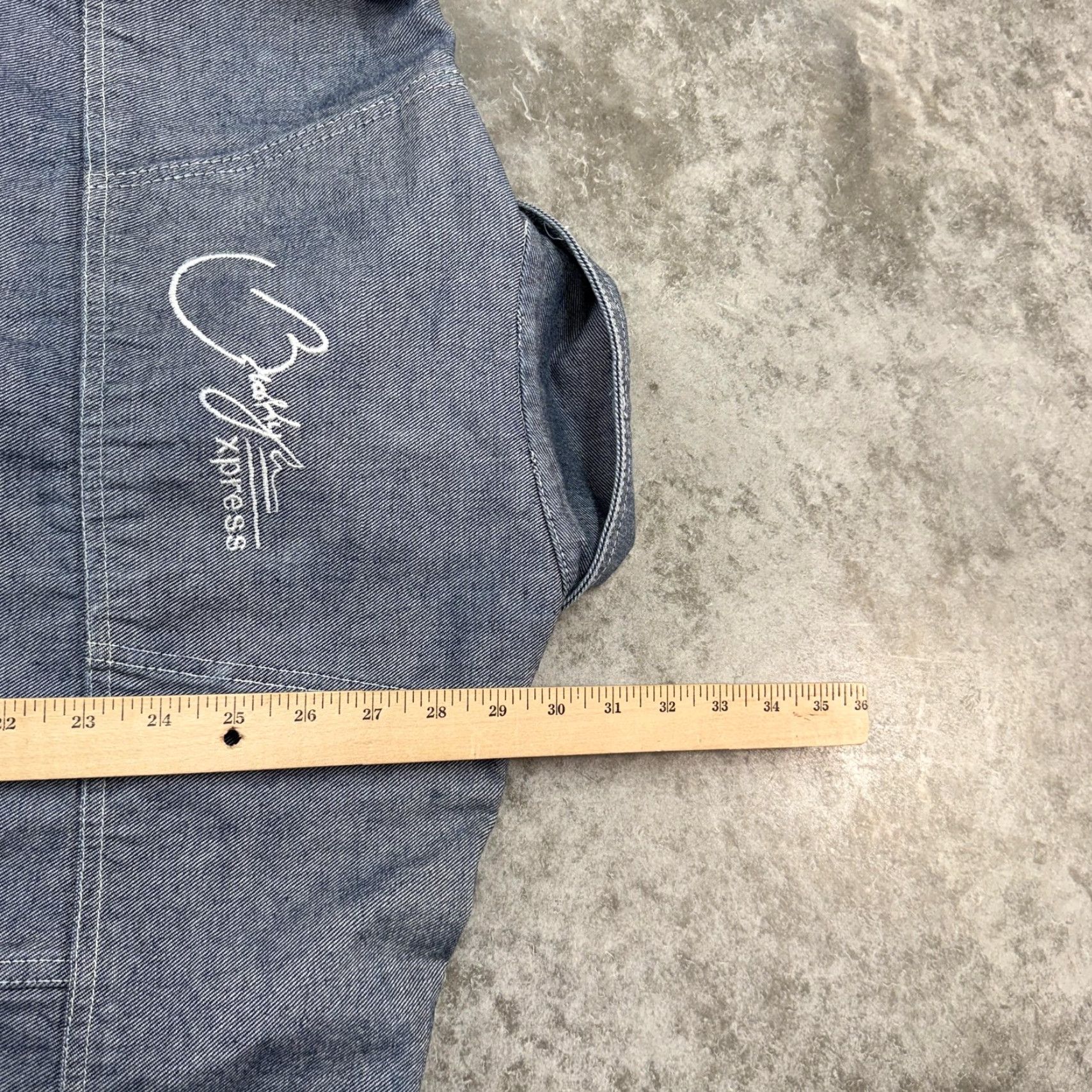 Vintage Brooklyn Xpress Jacket Pants Set Mens 2XL 34 y2k baggy hip hop skater Urban 90s Blue Shirt Mens 2XL Brooklyn Xpress Urban 90s Hip Hop Jacket Pants Set Size US 39 - 7 Thumbnail