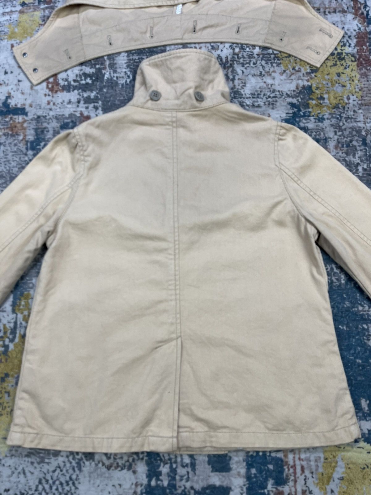 X-Girl X-Girl Double Breasted Hooded Short Trench Jacket Size XS / US 0-2 / IT 36-38 - 4 Thumbnail