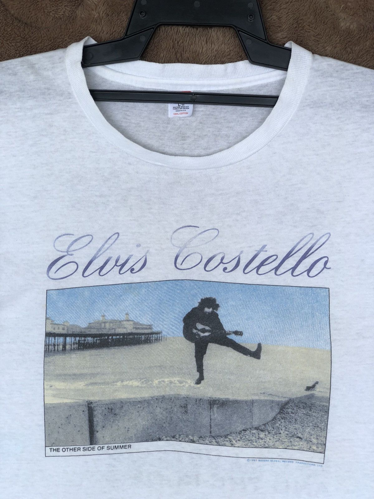 Band Tees Vintage 90s Elvis Costello Tour Tee Size US L / EU 52-54 / 3 - 2 Thumbnail