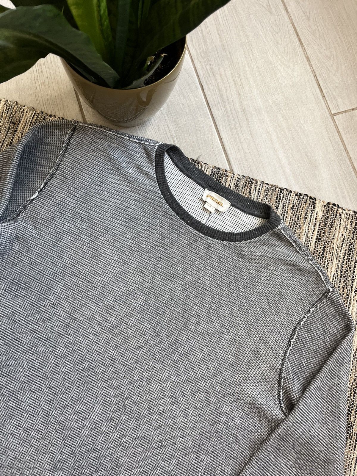 Diesel × Vintage Vintage Diesel Sweater Grey avantgarde luxury minimalistic Size US S / EU 44-46 / 1 - 5 Thumbnail