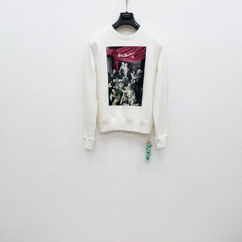 Off-White Off-White Men's White Long Sleeve Sweatshirt 0089 Size US S / EU 44-46 / 1 - 1 Thumbnail