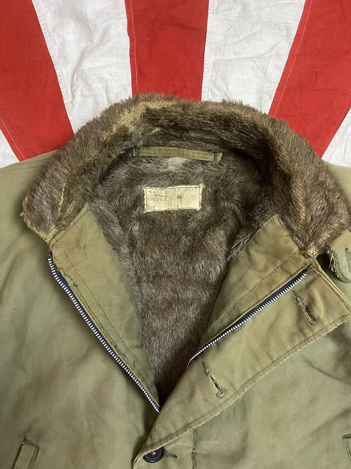 Vintage USN N-1 DECK JACKET FIRST PATTERN 1943 US ARMY Size US M / EU 48-50 / 2 - 3 Thumbnail