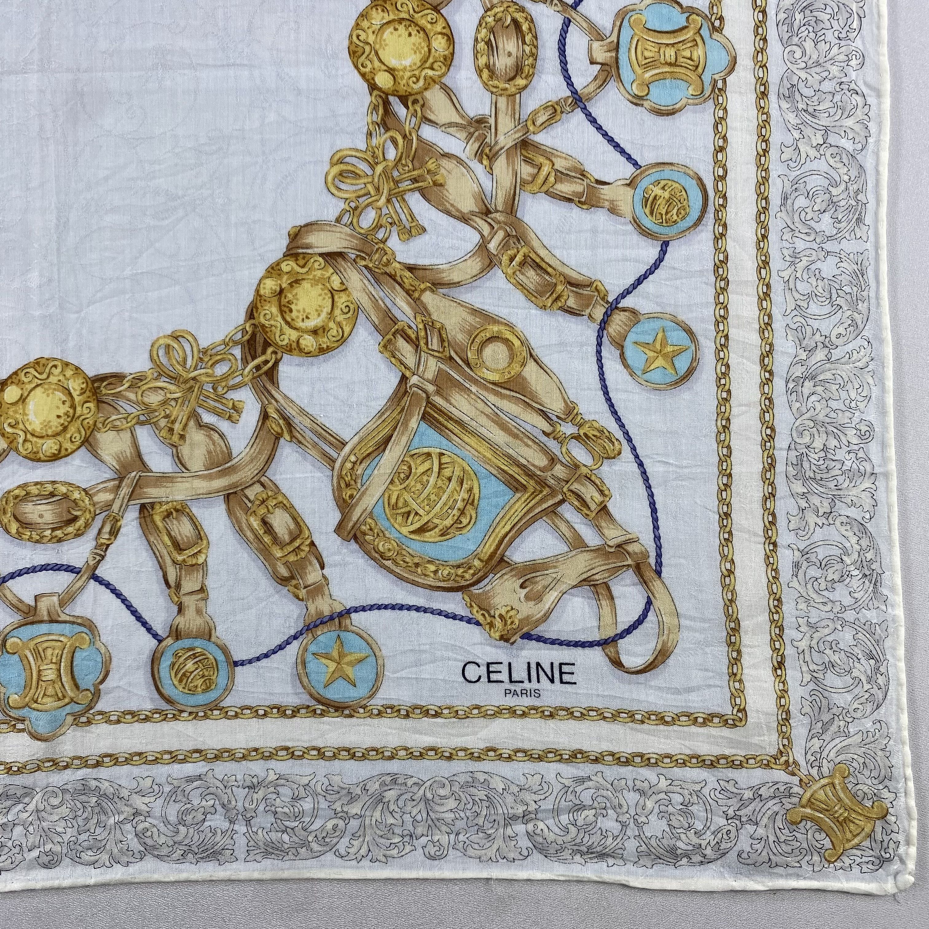 Celine × Vintage Celine Bandana/ Handkerchief / Neckerchief Size ONE SIZE - 3 Thumbnail