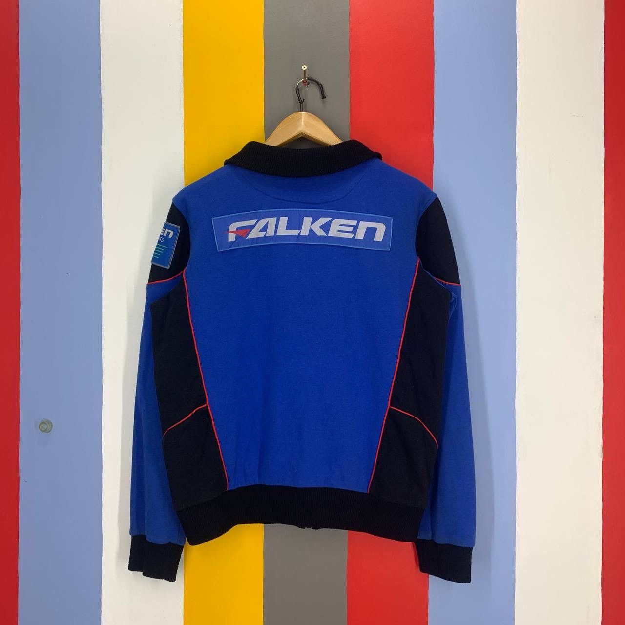 Japanese Brand Vintage FALKEN MOTORSPORT Zipper Jacket #2471/AM Size US L / EU 52-54 / 3 - 15 Thumbnail