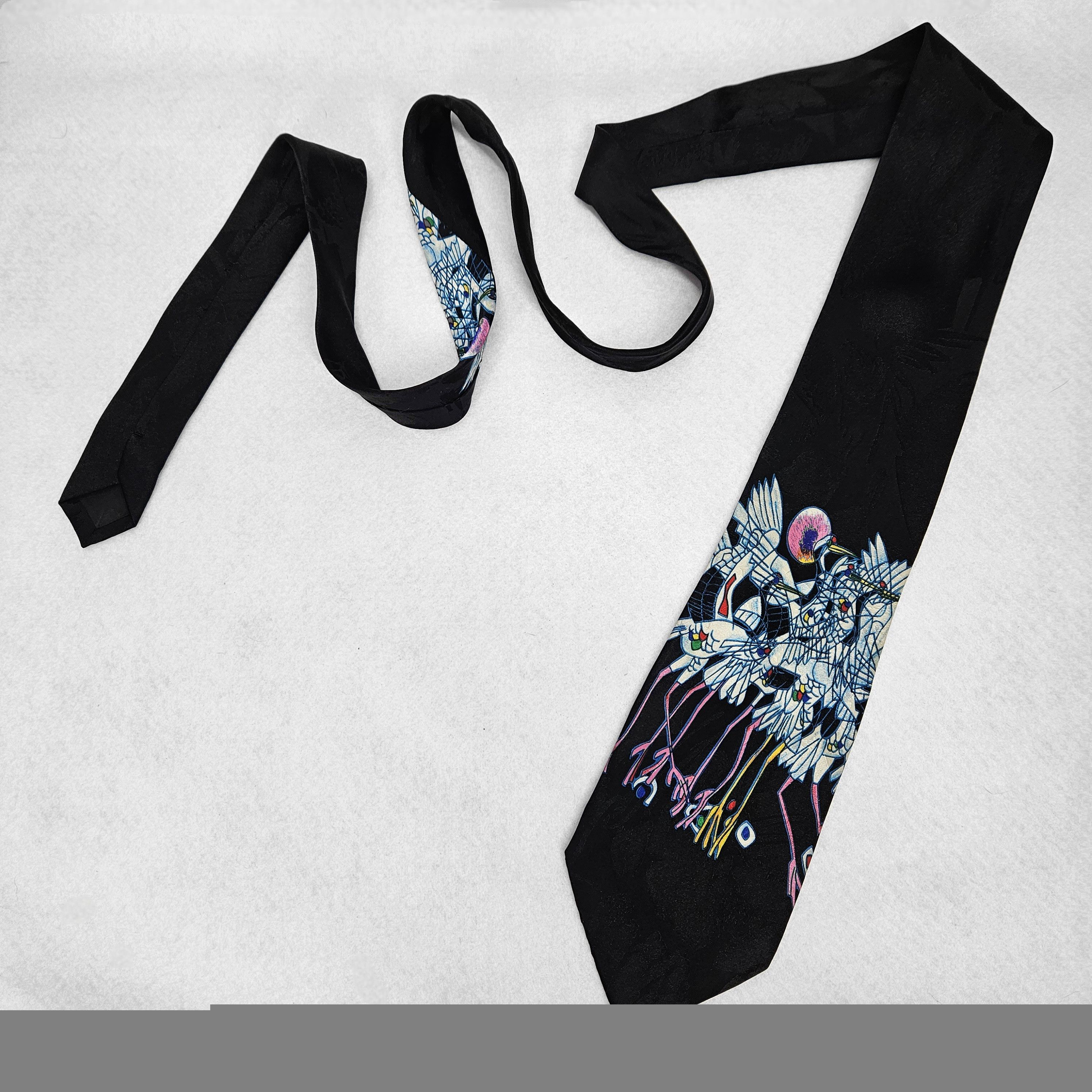 Other Jiang 60x3.75" Necktie Tiefeng Silk Artist Yunnan School Size ONE SIZE - 5 Thumbnail
