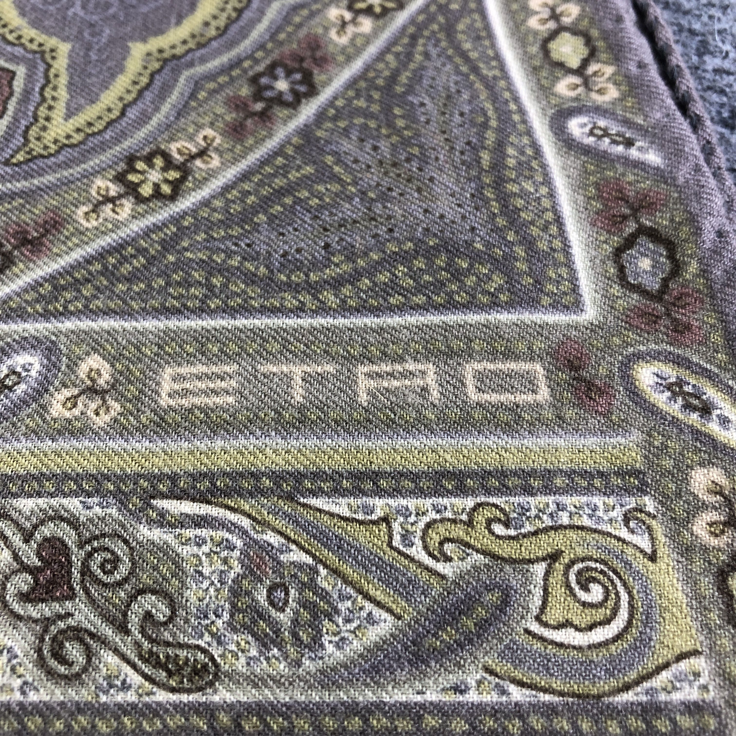 Etro Etro Paisley Wool/Silk Scarf Muffler Stole V2699 Size ONE SIZE - 4 Thumbnail