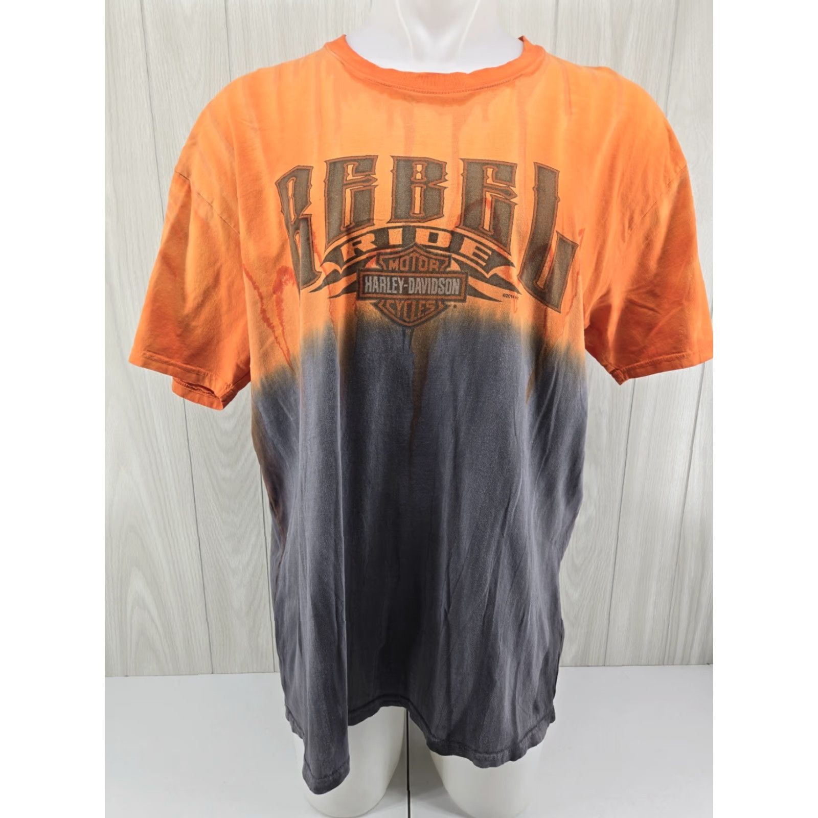 Harley Davidson Harley-Davidson T-Shirt Men’s Tie Dye Panama City Florida Size XL Orange Gray Size US XL / EU 56 / 4 - 2 Thumbnail