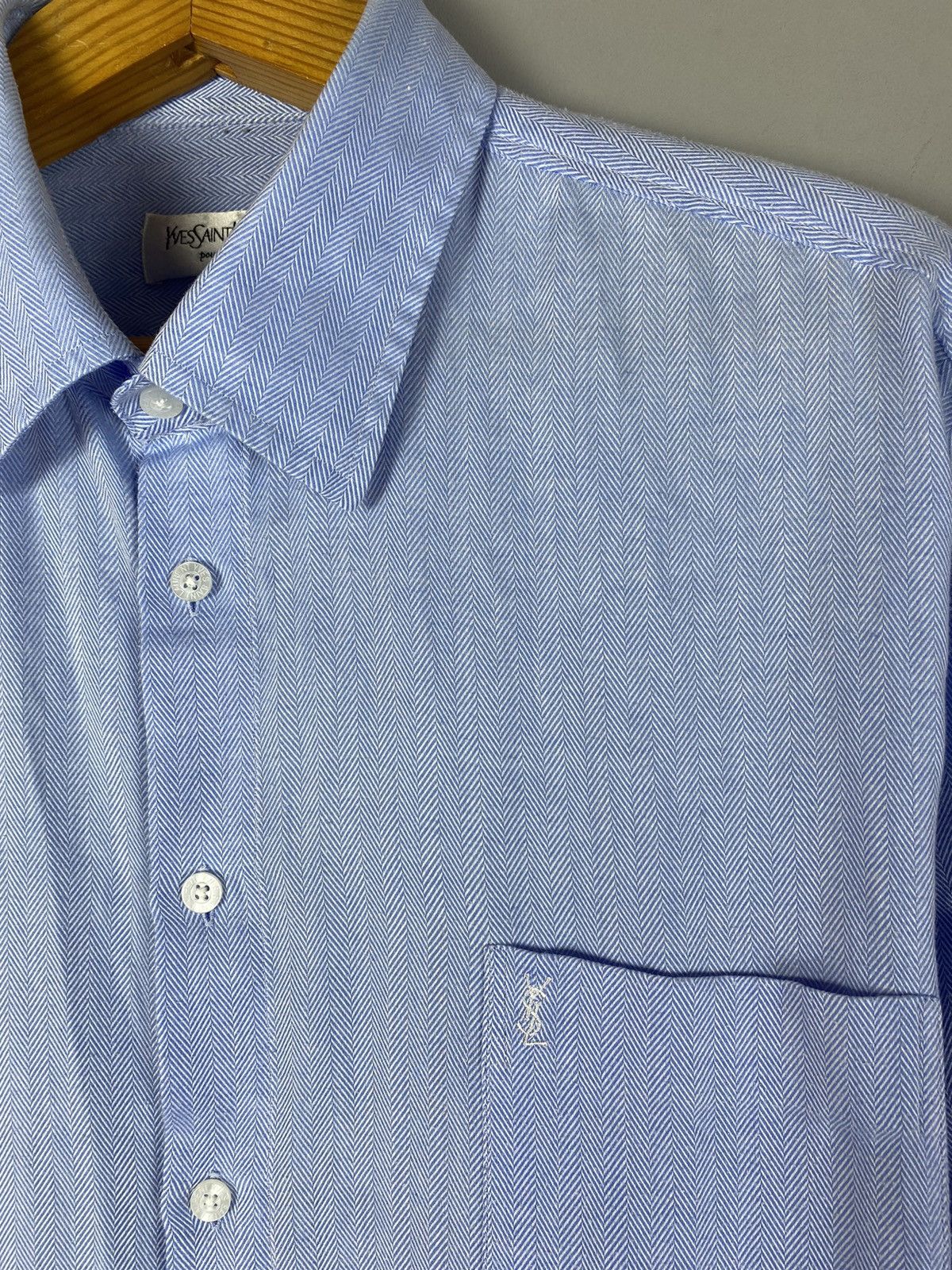 Yves Saint Laurent Vintage 90s Yves Saint Laurent shirt Size US XL / EU 56 / 4 - 4 Thumbnail