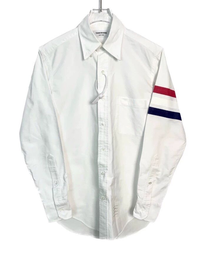 Thom Browne Thom Browne size1 Three-color striped collar long sleeve sh Size US S / EU 44-46 / 1 - 1 Thumbnail