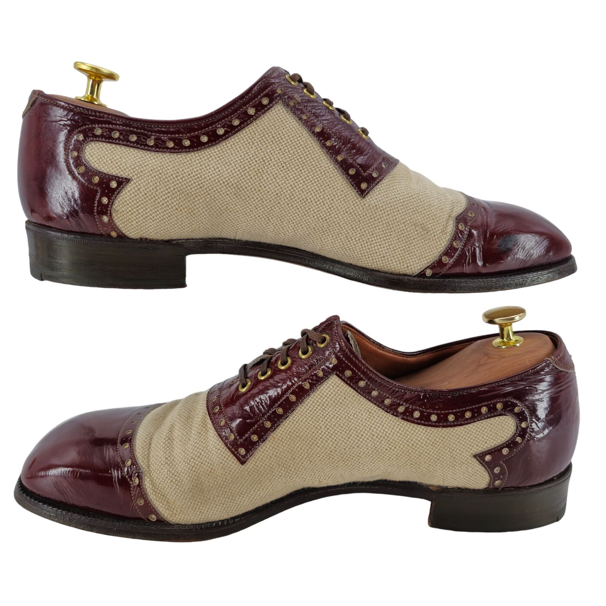 Johnston & Murphy Vintage Johnston & Murphy Aristocraft Spectator 10.5 Burgund Size US 10.5 / EU 43-44 - 5 Thumbnail
