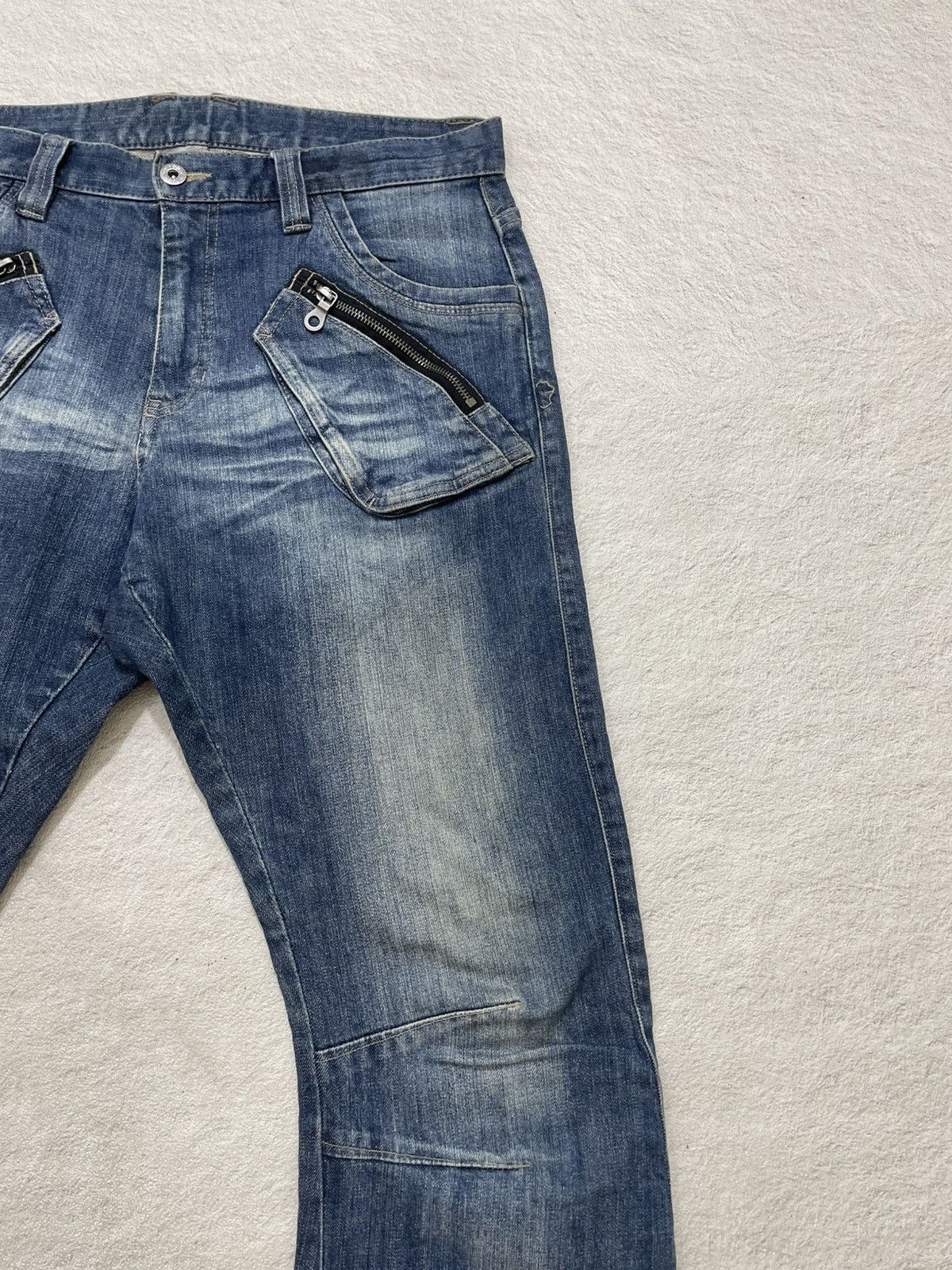 Kapital 2000s Archival PPFM Curved Denim Washed Maison Ifsix LGB Size US 31 - 3 Thumbnail