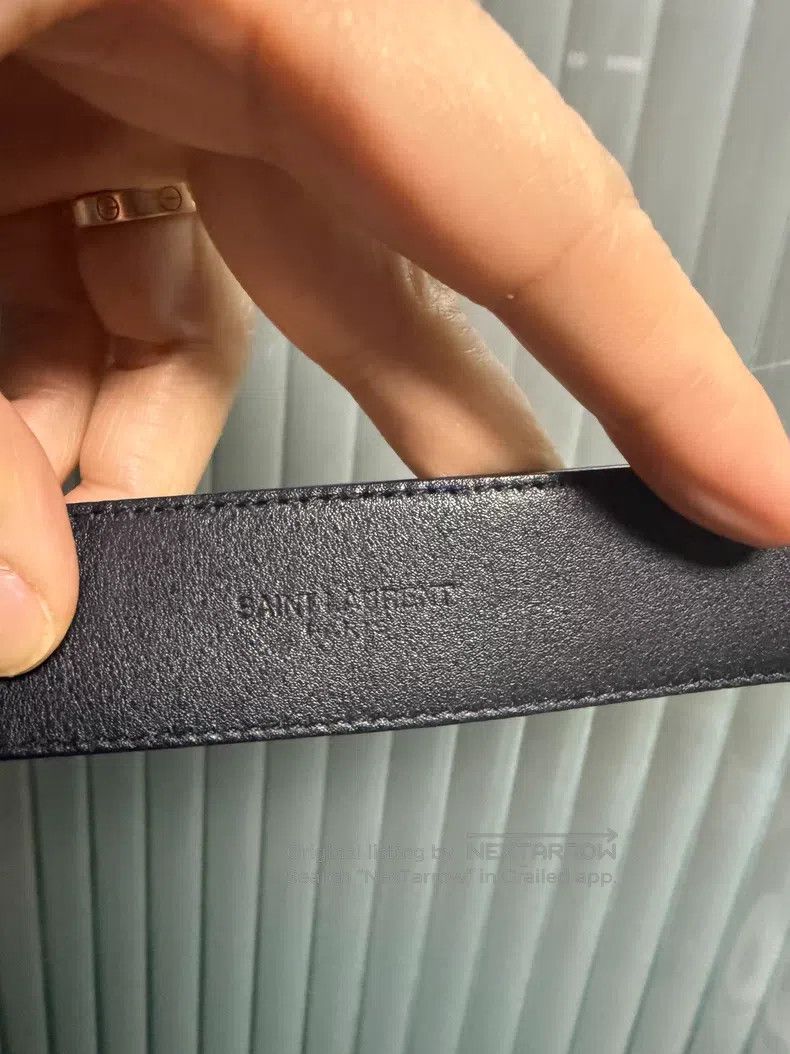 Saint Laurent Paris Saint Laurent Paris size 90 Belt, Black Size ONE SIZE - 4 Thumbnail