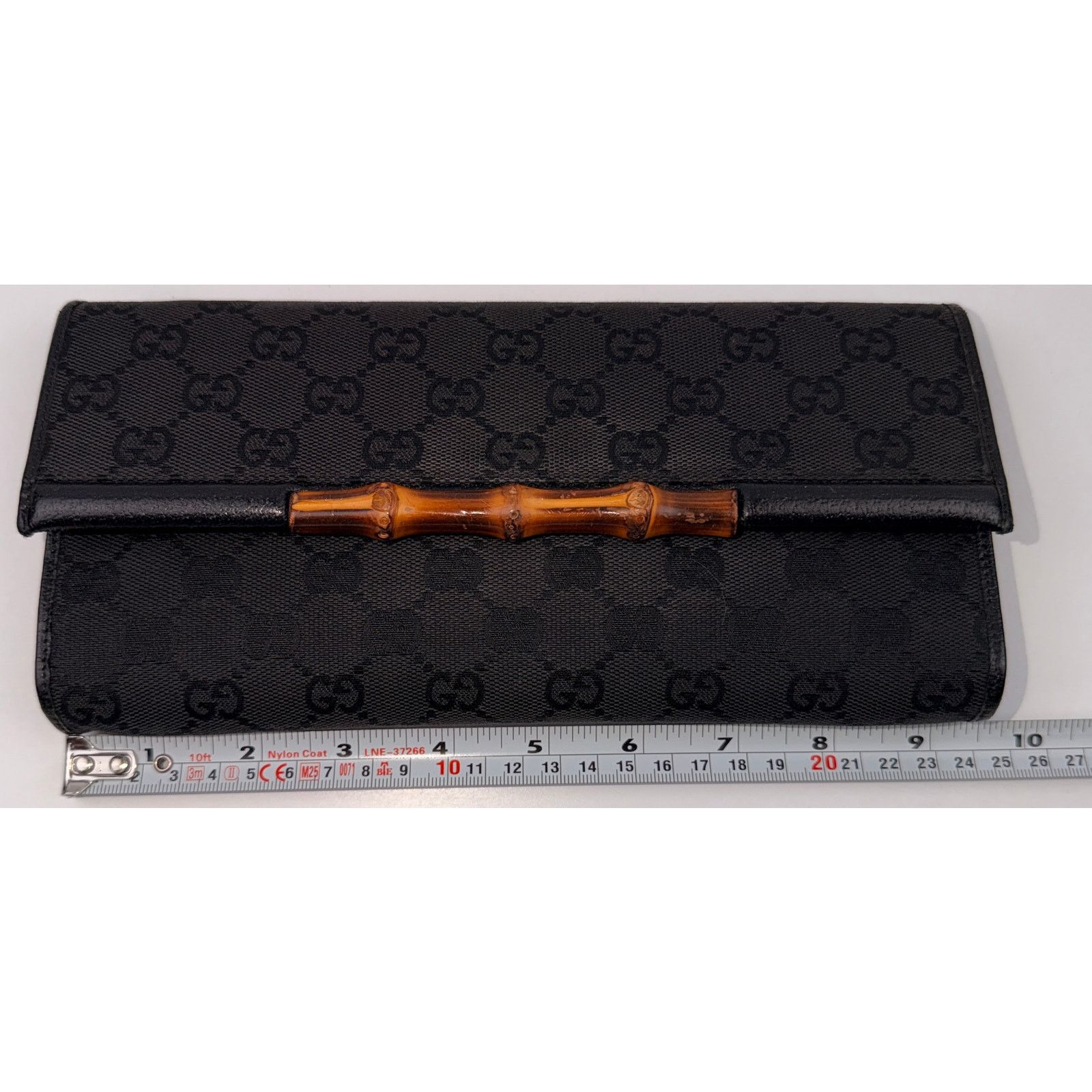 Gucci GUCCI GG Canvas Bamboo Clutch/ Shoulder Bag/ Crossbody Bag Size ONE SIZE - 7 Thumbnail