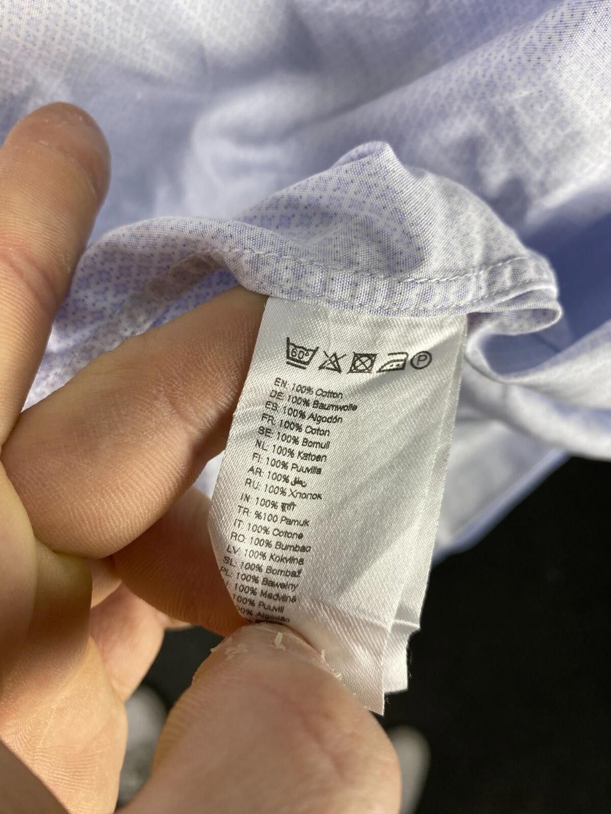 Eton Eton Luxury Made to Measure Blue Classis Dress Dress Shirt Size US L / EU 52-54 / 3 - 8 Thumbnail