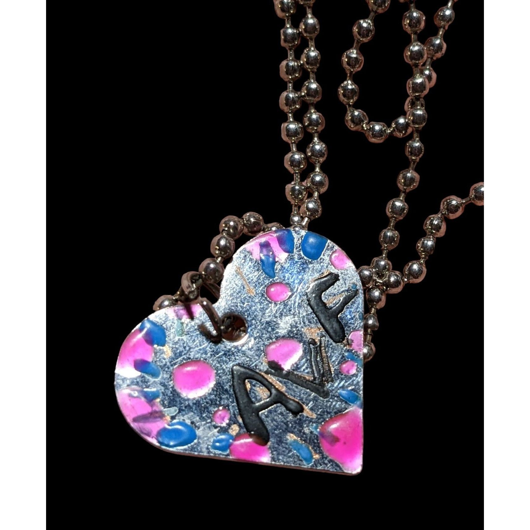Other Handmade Heart AVF Necklace Size ONE SIZE - 2 Thumbnail