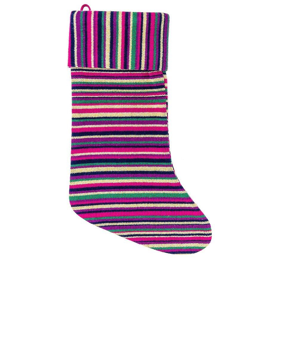 The Elder Statesman $495 The Elder Statesman Stripe Cashmere Holiday Stocking Size ONE SIZE - 2 Thumbnail