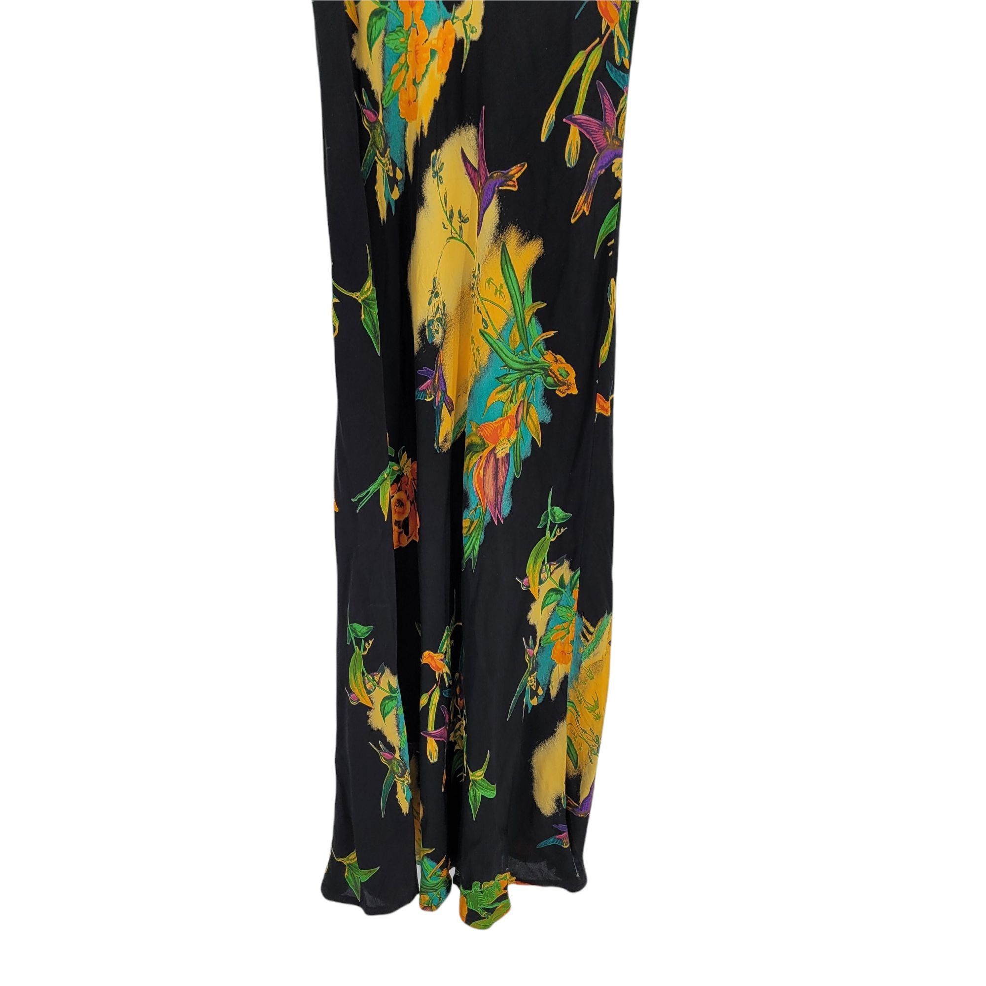 black and neon maxi dress Black-Neon Gather Maxi Dress