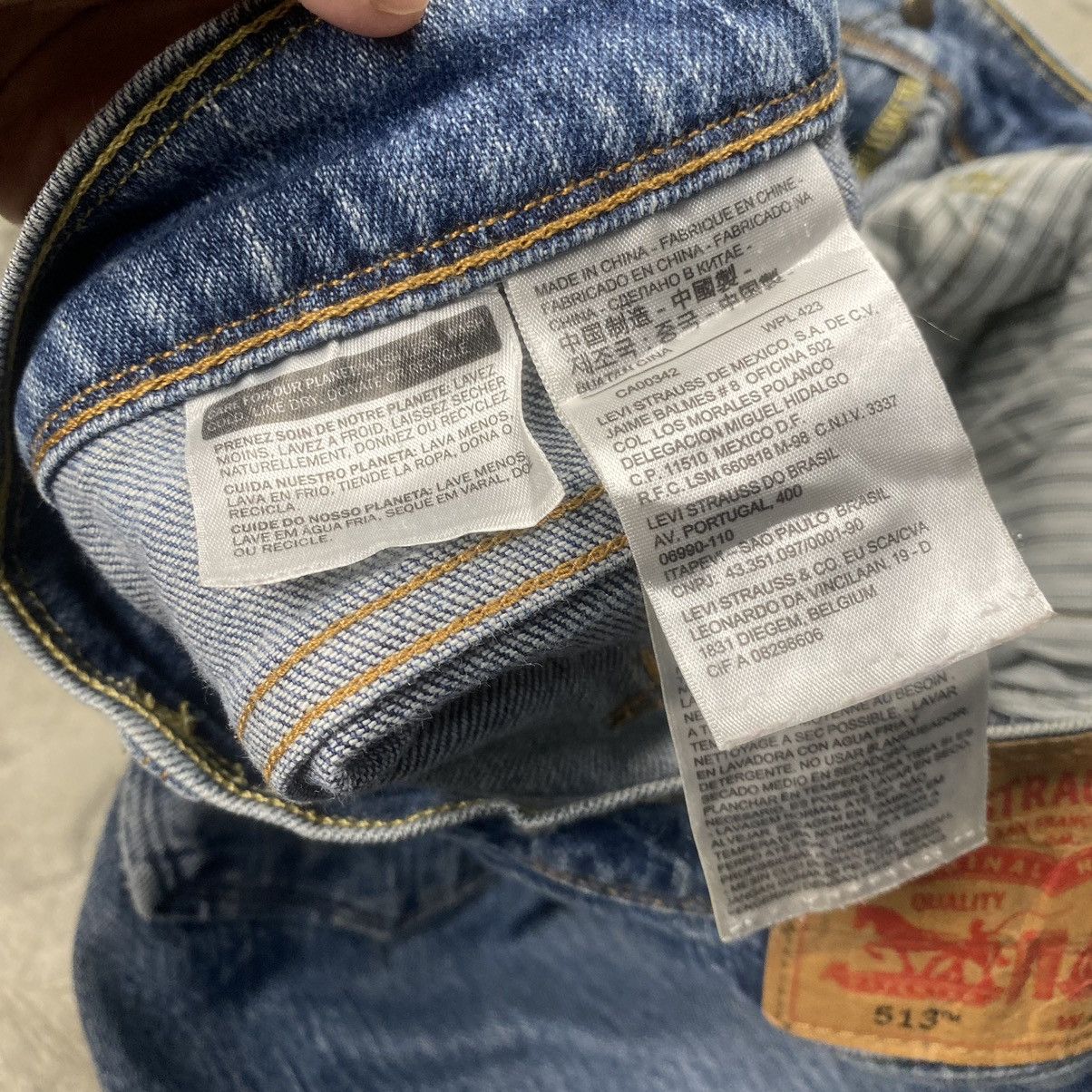 Levi's × Levi's Made & Crafted × Levi's Vintage Clothing y2k Levis 513 Acid Washed Jeans Size US 34 / EU 50 - 11 Thumbnail
