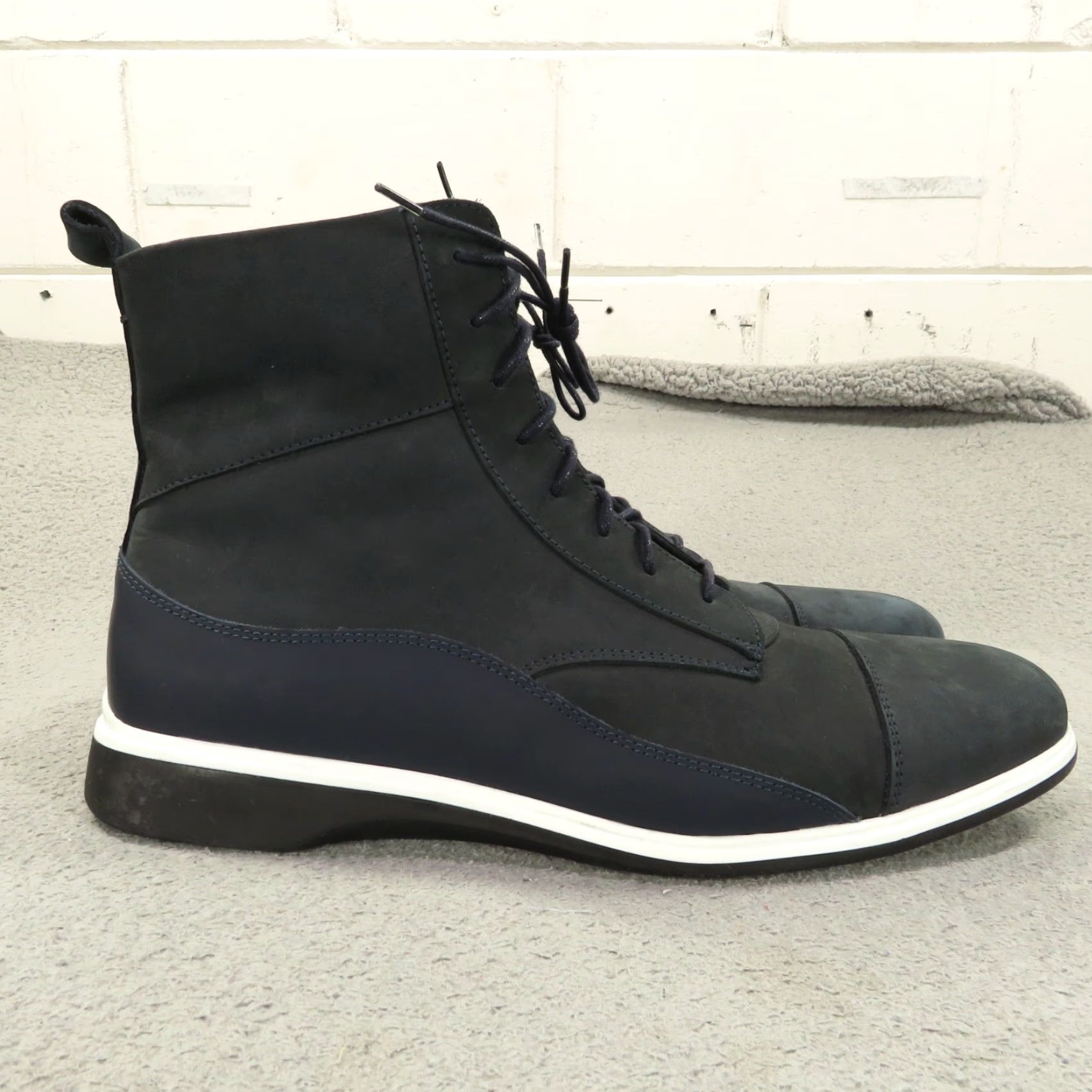 Lumberjack AmberJack Boots Mens Sz 11 Cobalt Blue Nubuck Full Grain Leather Sheepskin Lined Boots Size US 10 / EU 43 - 4 Thumbnail