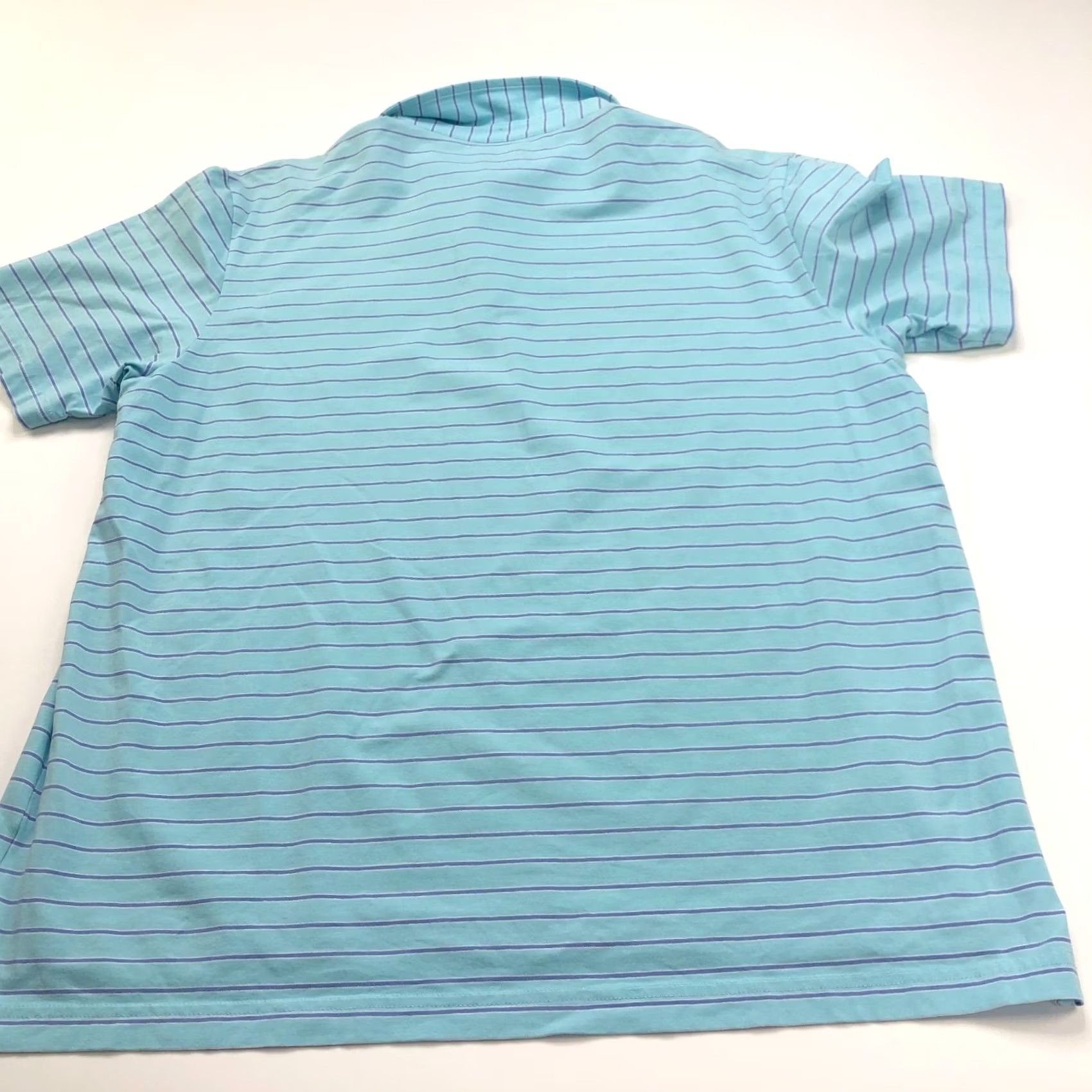 Peter Millar VINTAGE Peter Millar SEASIDE WASH Large Golf SS Stretch Button Polo Striped Shirt Size US L / EU 52-54 / 3 - 5 Thumbnail
