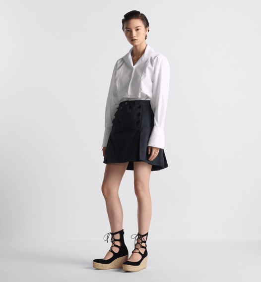 Dior o1w1db10925 447J08 Sailor Mini Skirt in Blue Size 30" / US 8 / IT 44 - 4 Thumbnail