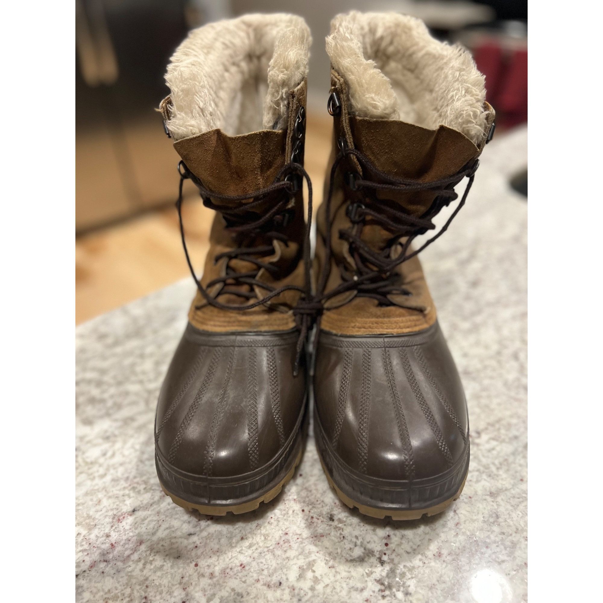 SOREL Sorel Steel Shank Leather Made in USA Winter Boots - Size 11 Size US 11 / EU 44 - 2 Thumbnail